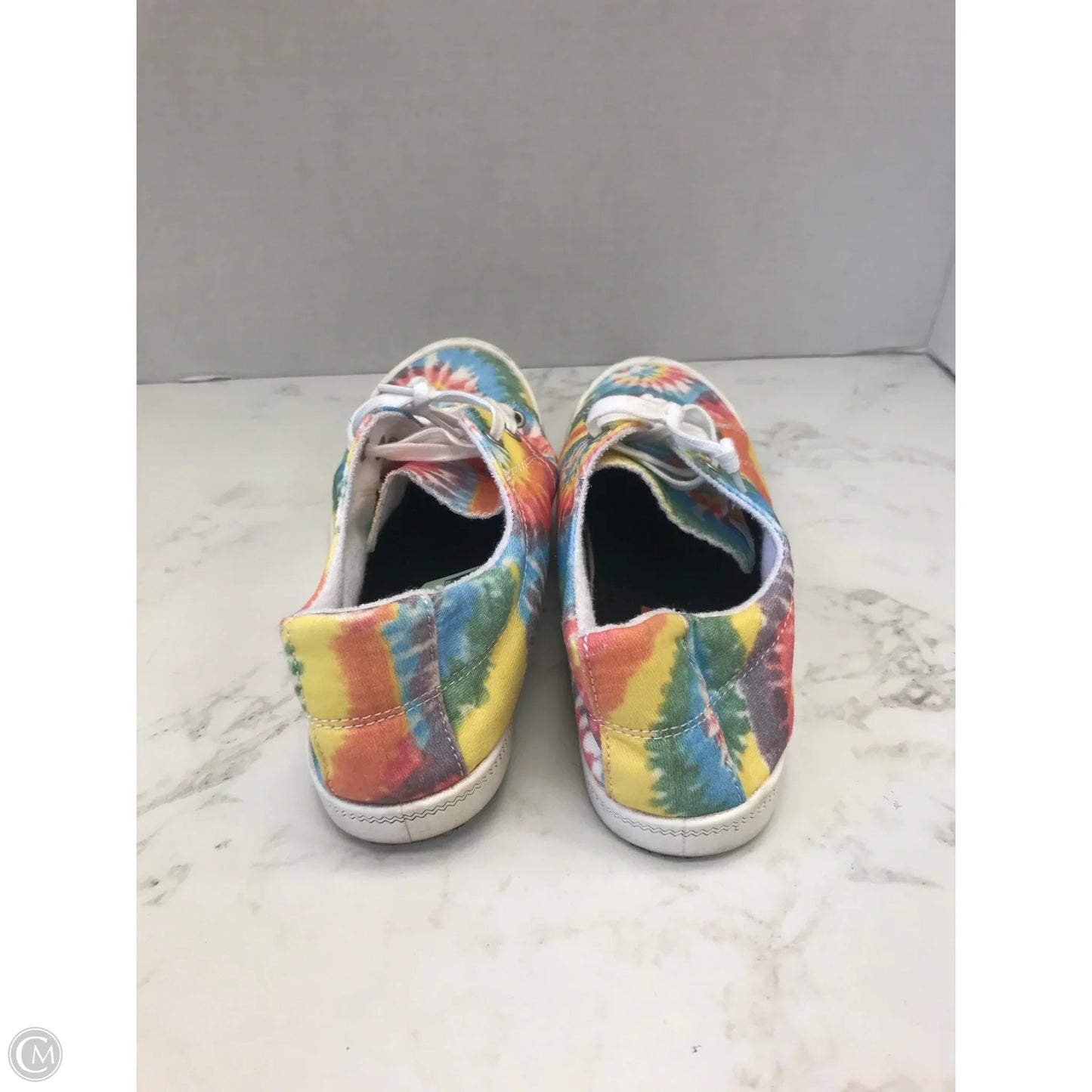 Shoes Sneakers By Skechers In Tie Dye Print, Size: 7.5