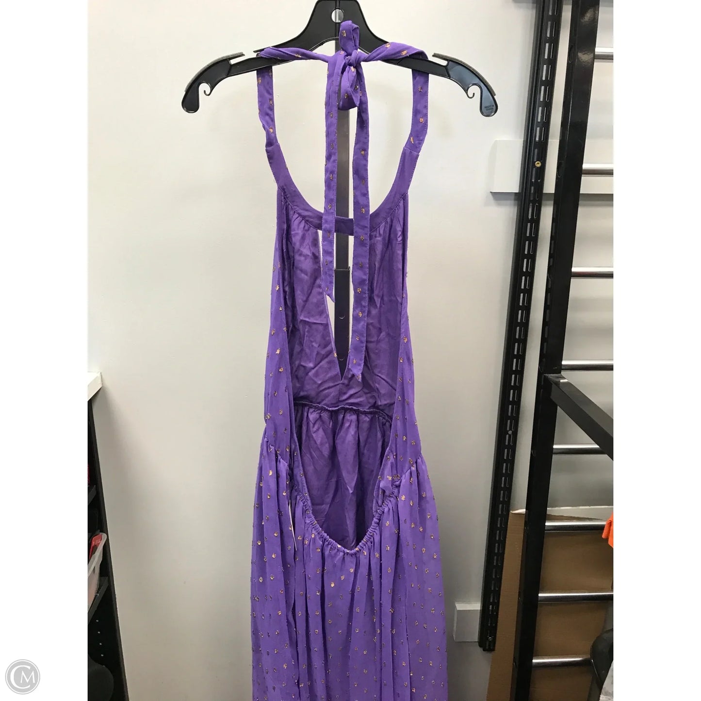 Dress Casual Midi By Cmc In Purple, Size: L