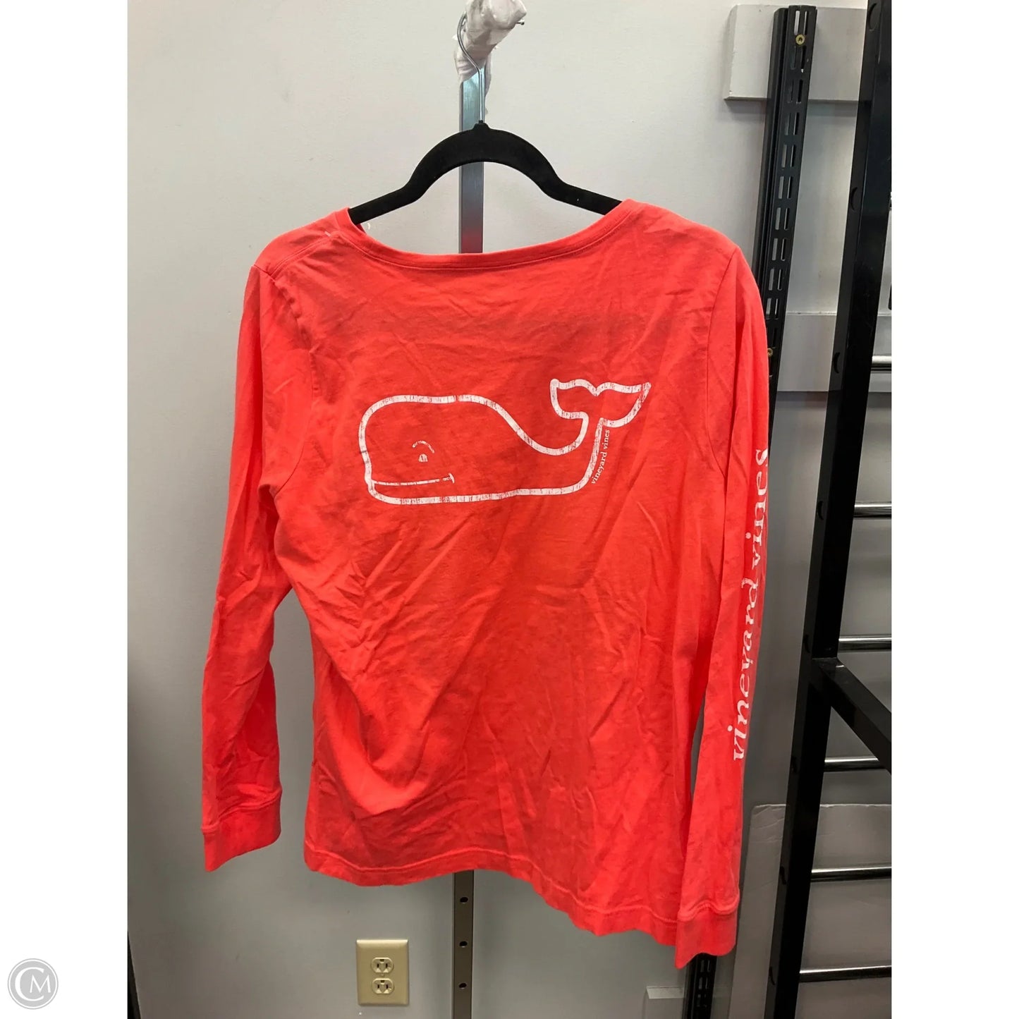 Top Long Sleeve By Vineyard Vines In Orange, Size: L