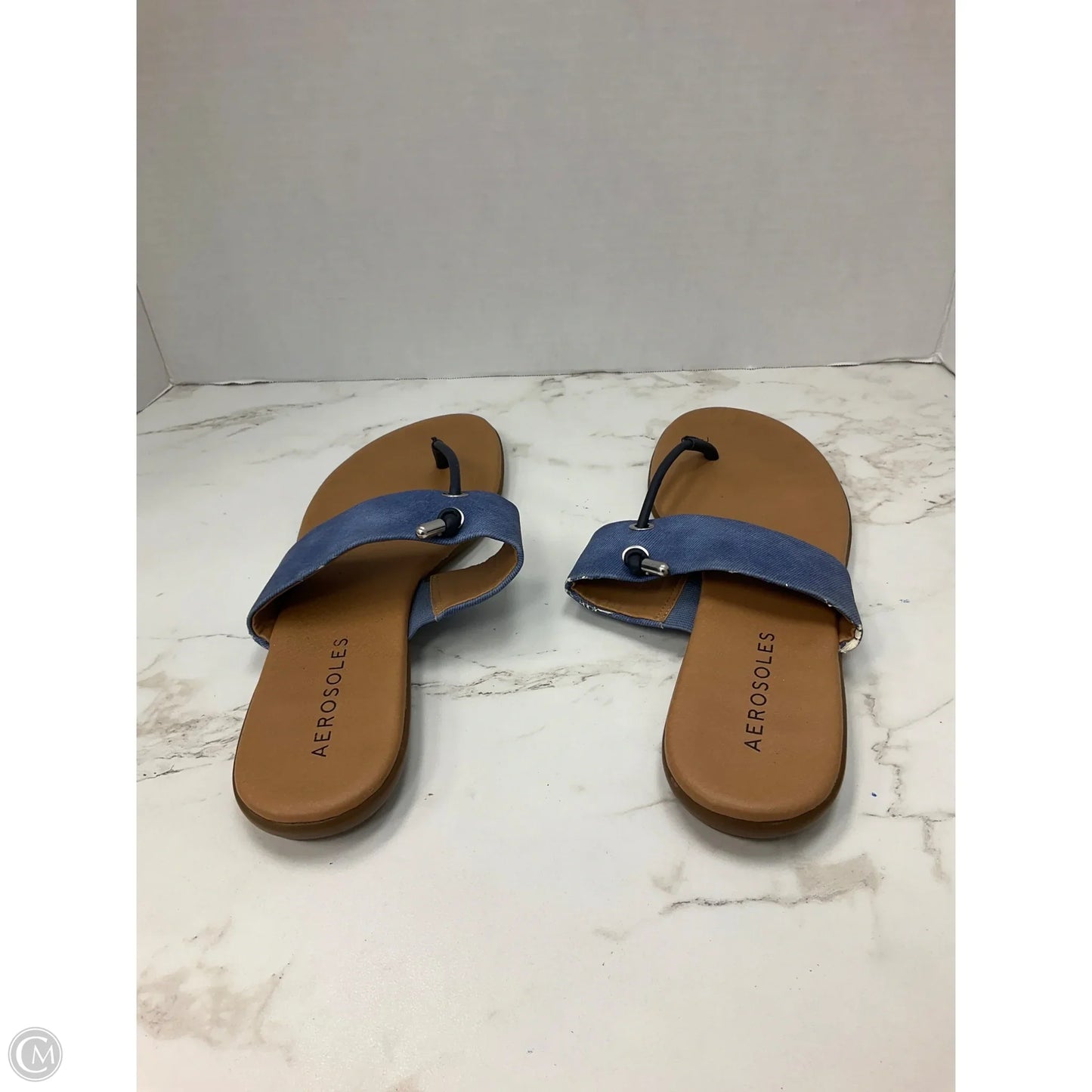Sandals Flats By Aerosoles In Blue, Size: 10