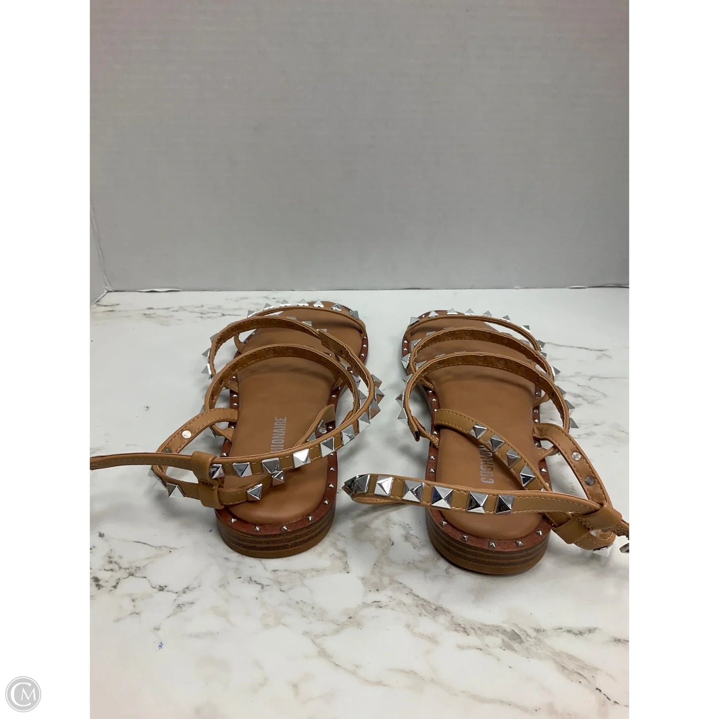 Sandals Flats By Cushionaire In Tan, Size: 7