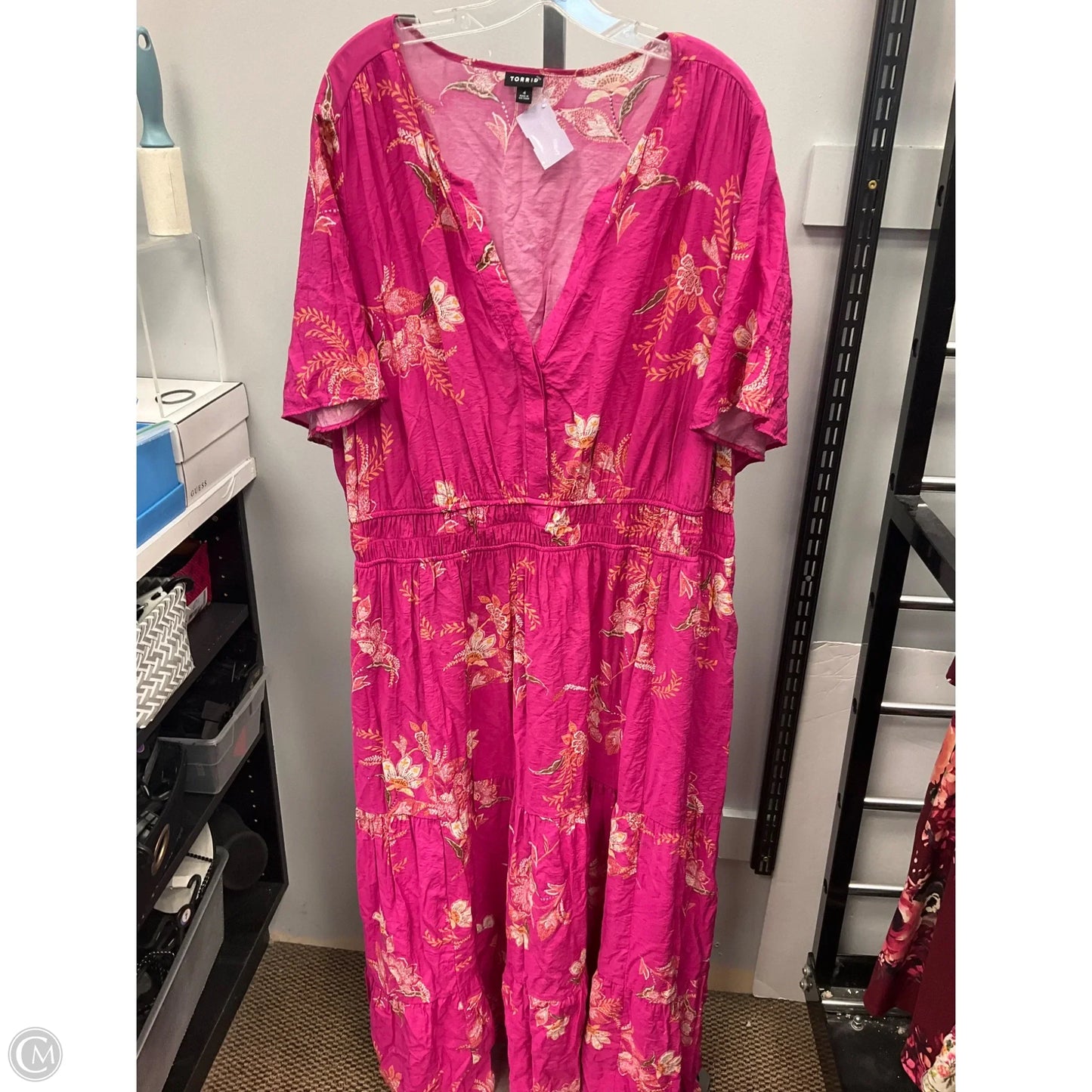Dress Casual Midi By Torrid In Pink, Size: 4x