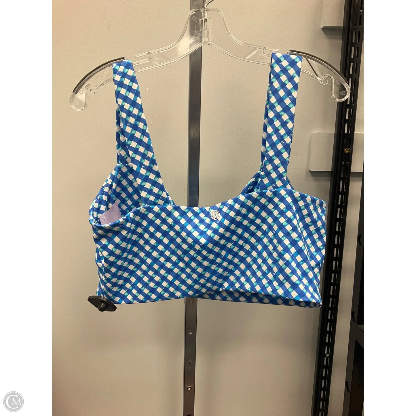 Top Sleeveless Designer By Lilly Pulitzer In Blue & White, Size: Xl