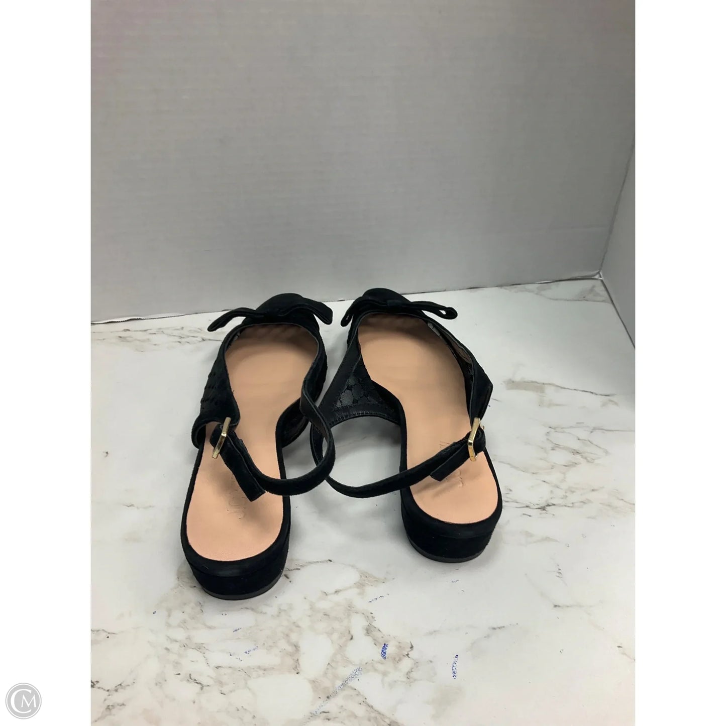 Sandals Heels Block By J. Crew In Black, Size: 7.5