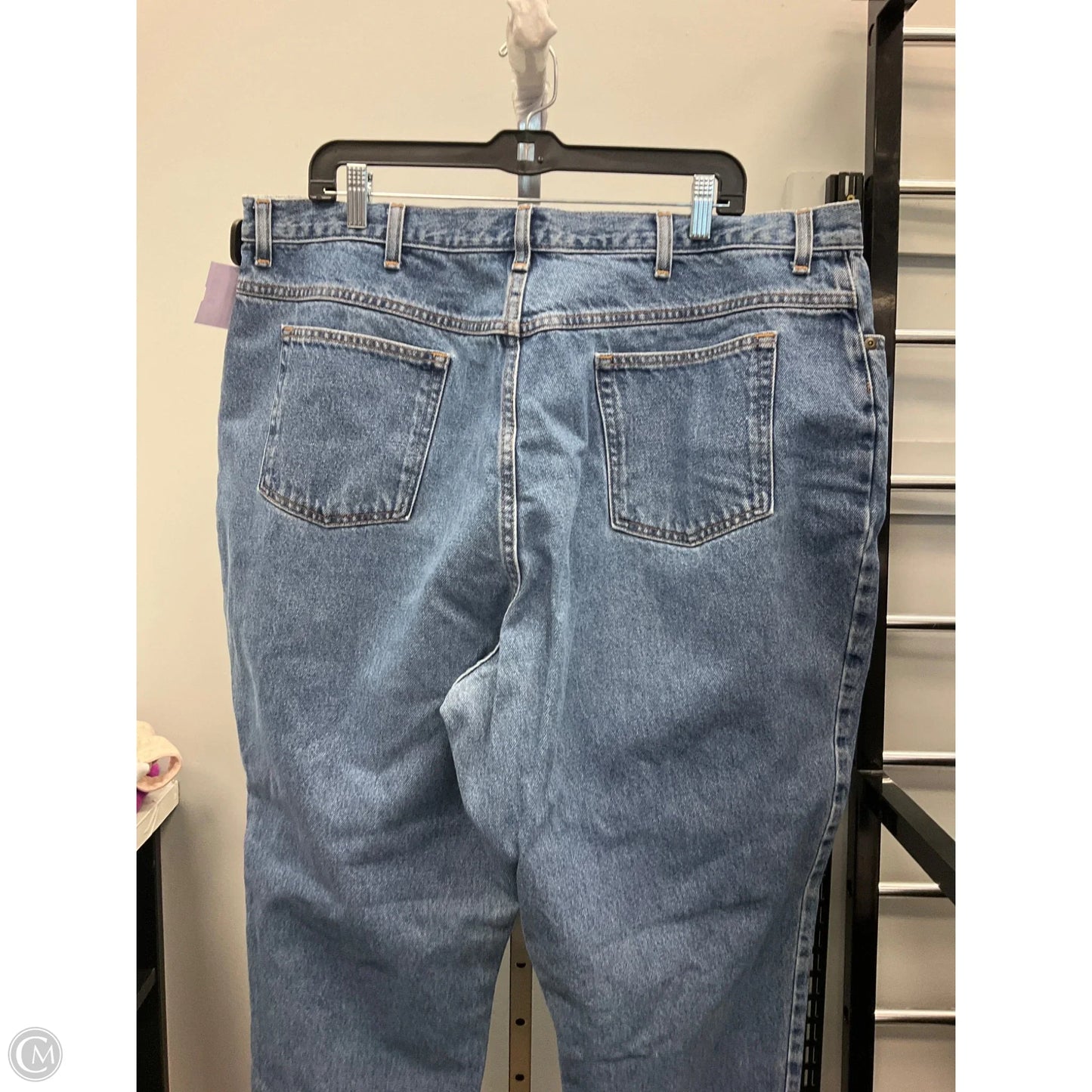 Jeans Straight By L.l. Bean In Blue Denim, Size: 22