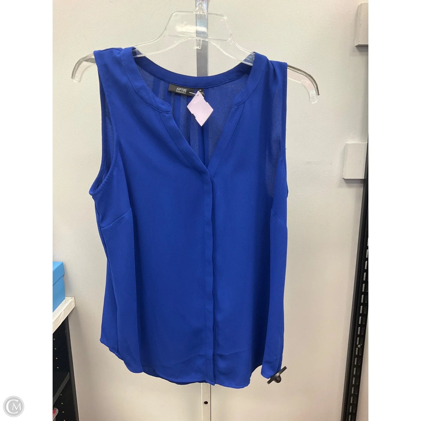 Top Sleeveless By Apt 9 In Blue, Size: M
