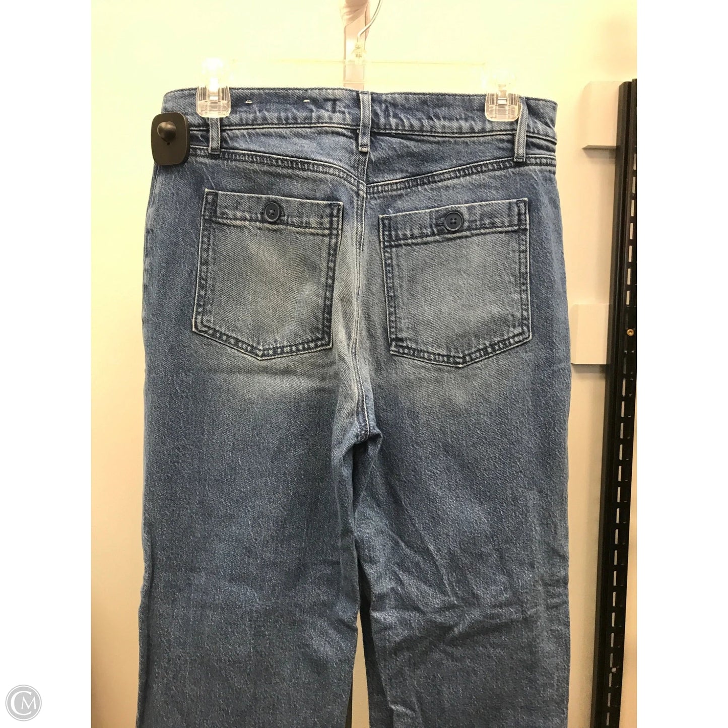 Jeans Straight By Loft In Blue Denim, Size: 4