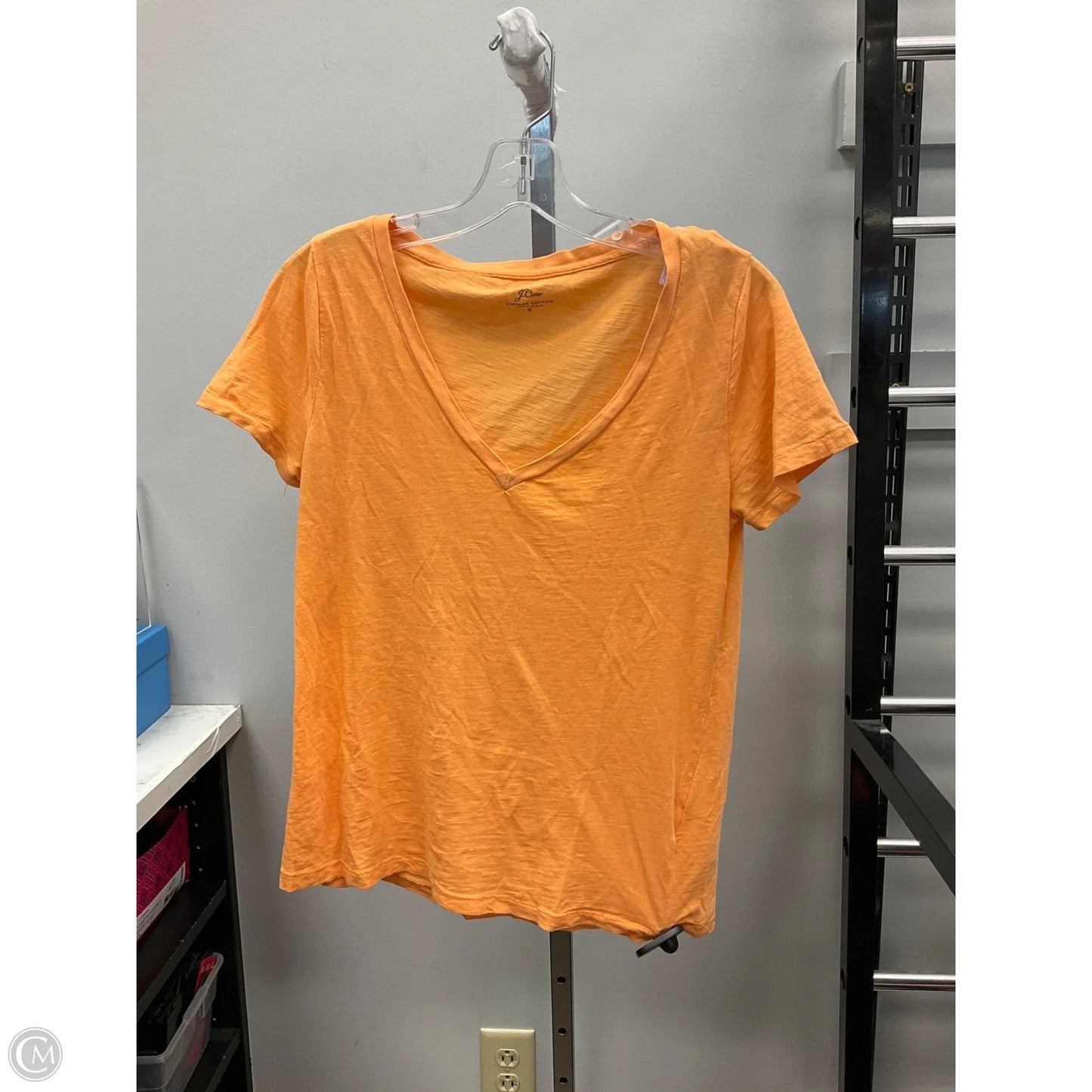 Top Short Sleeve Basic By J. Crew In Orange, Size: S