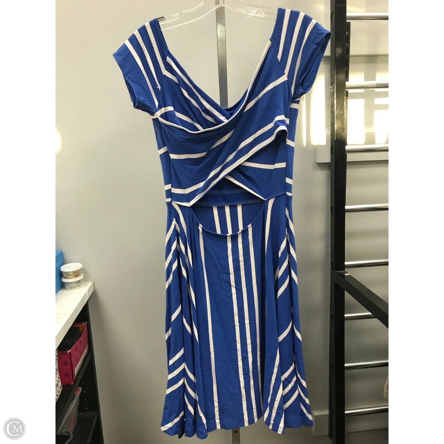 Dress Casual Short By Loft In Blue, Size: S