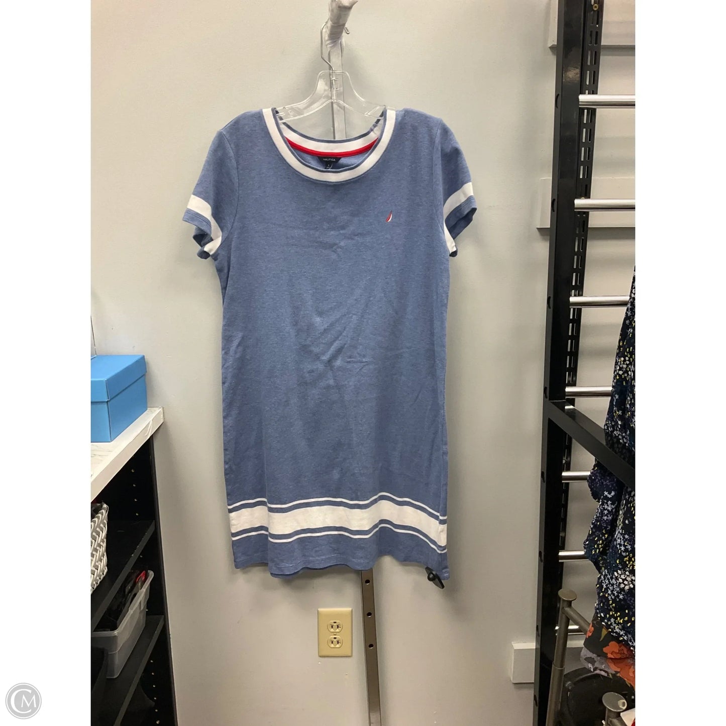 Dress Casual Short By Nautica In Blue, Size: L