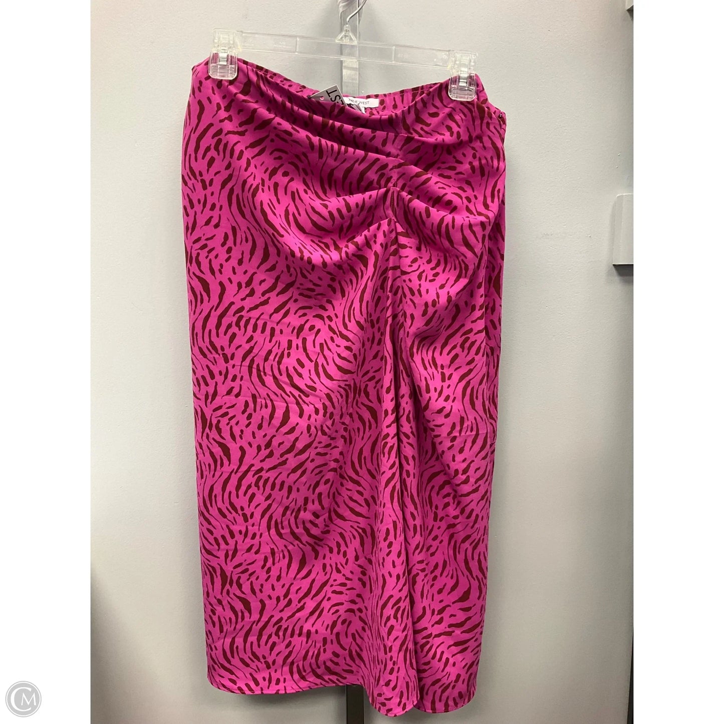 Skirt Midi By Nine West In Pink, Size: L