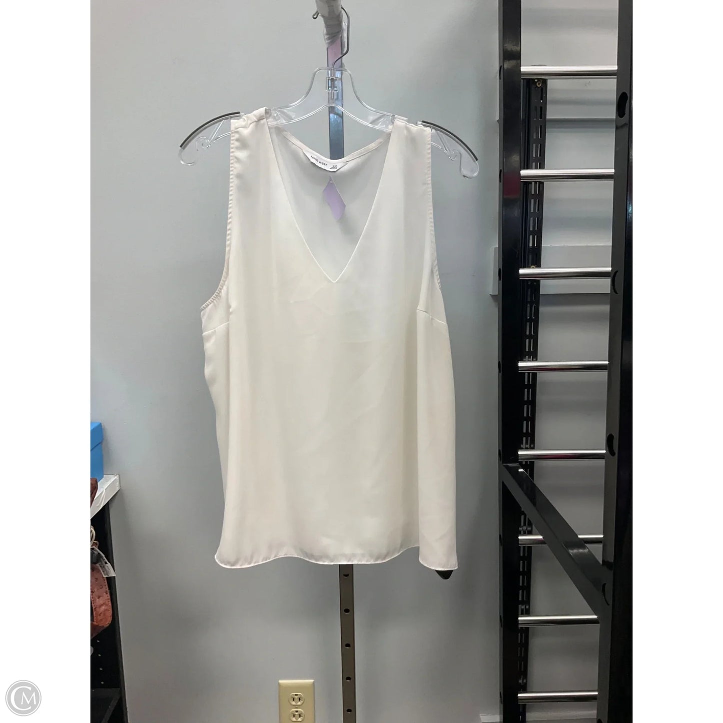 Top Sleeveless By Nine West In White, Size: Xxl