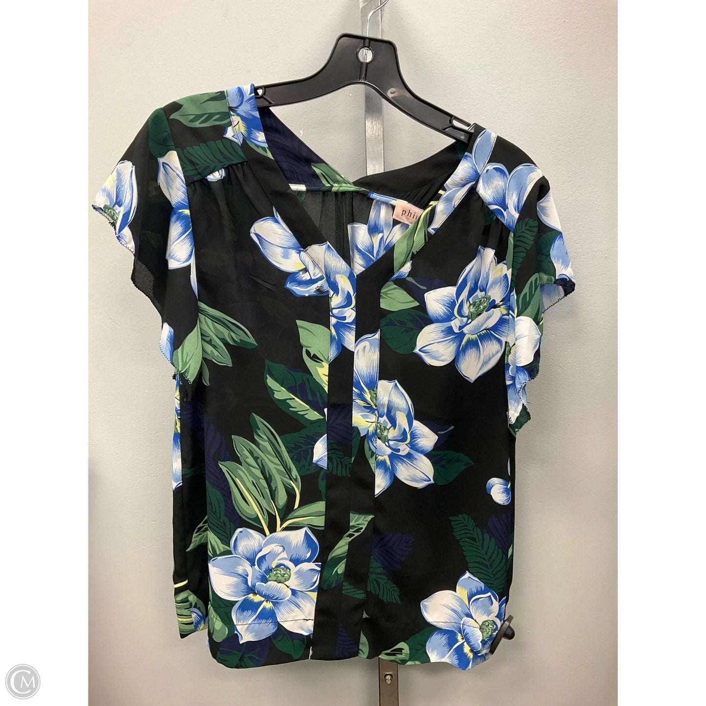 Top Short Sleeve By Philosophy In Floral Print, Size: Xs