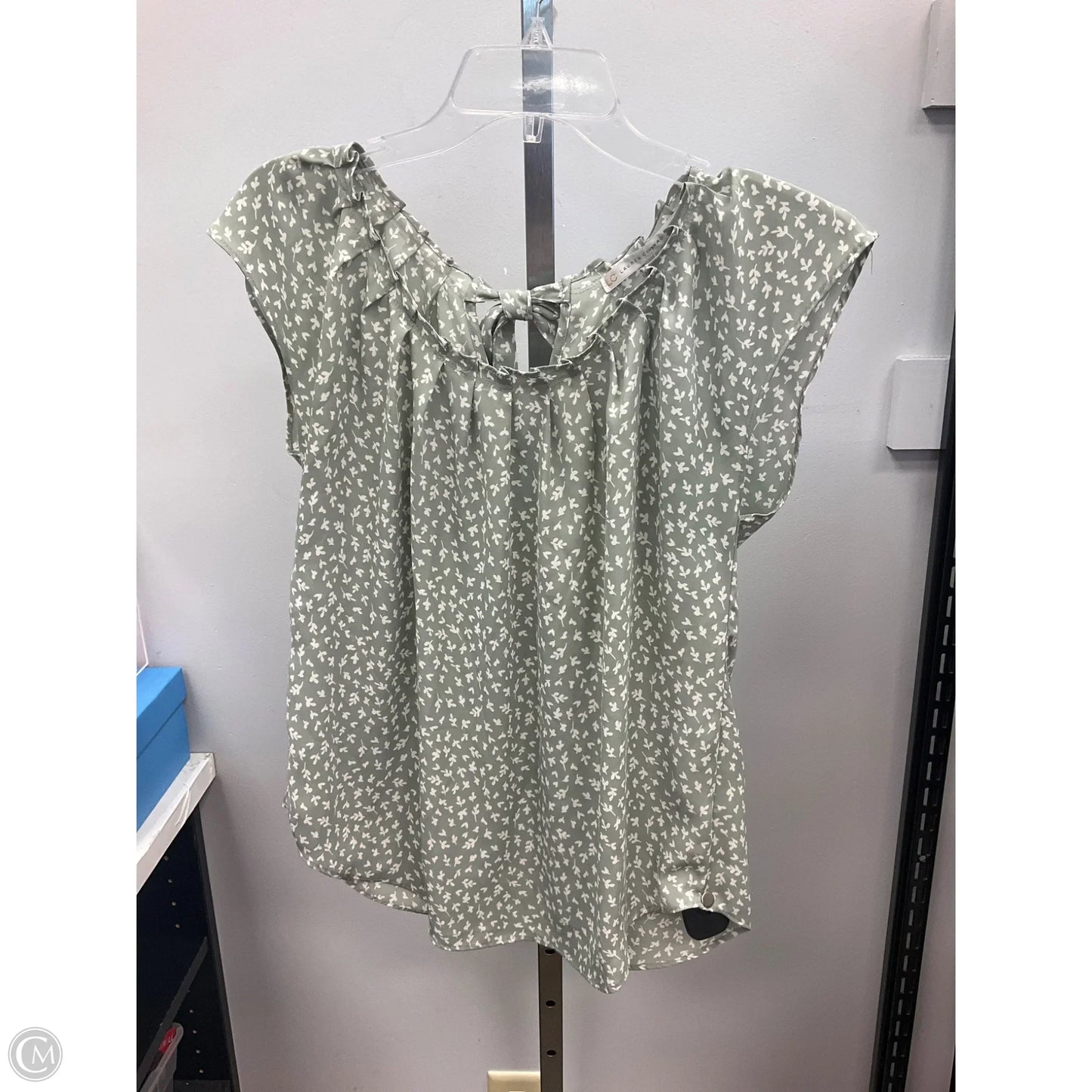 Top Sleeveless By Lc Lauren Conrad In Green, Size: S