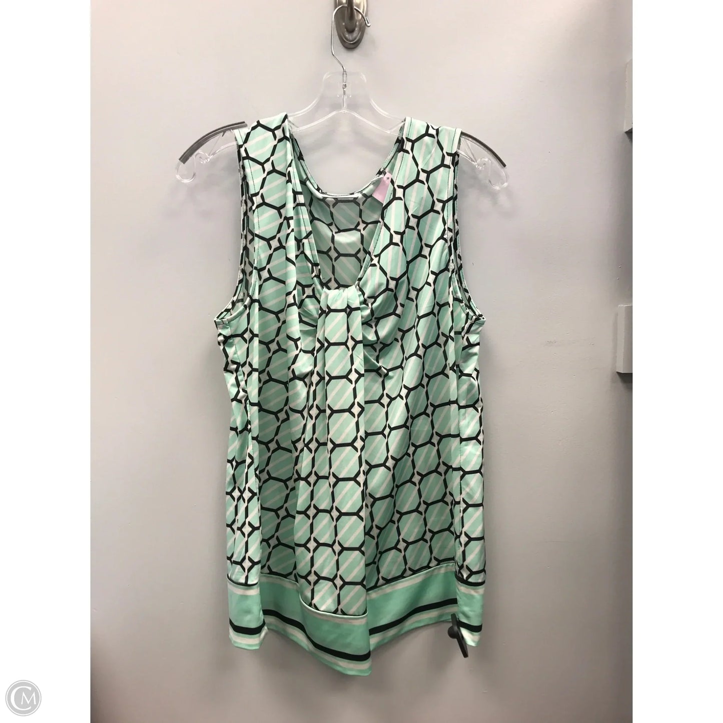 Top Sleeveless By New York And Co In Green, Size: Xl