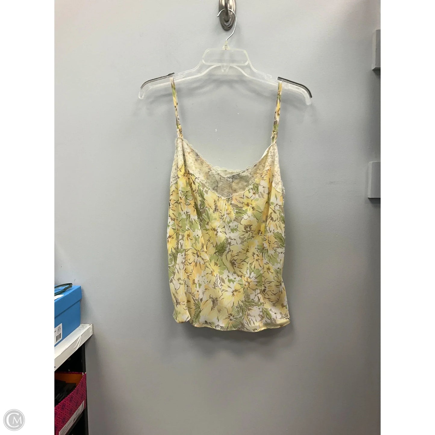 Top Sleeveless By Loft In Floral Print, Size: 14