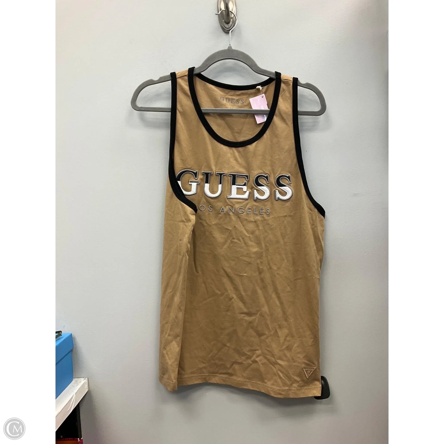 Tank Top By Guess In Beige, Size: S