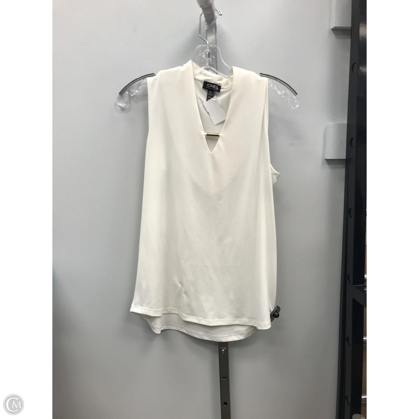 Top Sleeveless By Jones New York In White, Size: S