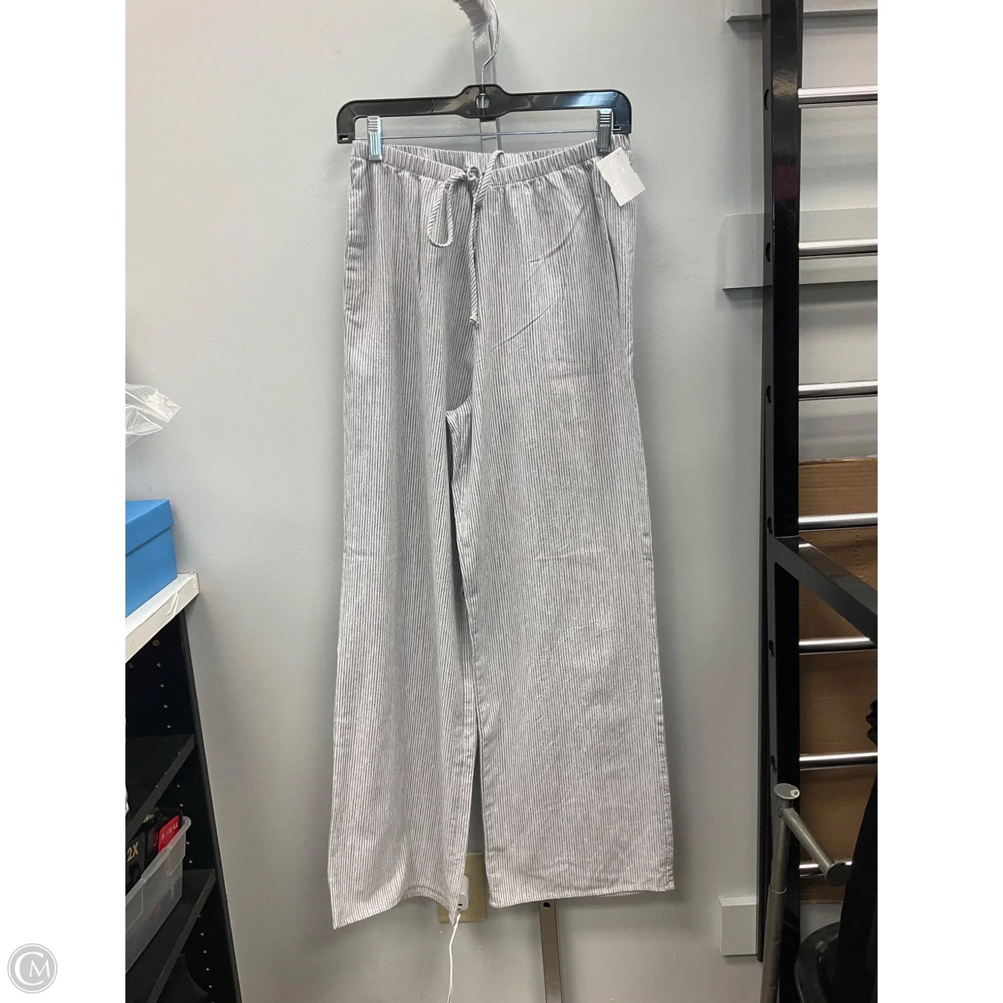 Pants Wide Leg By Sienna Sky In Grey & White, Size: M