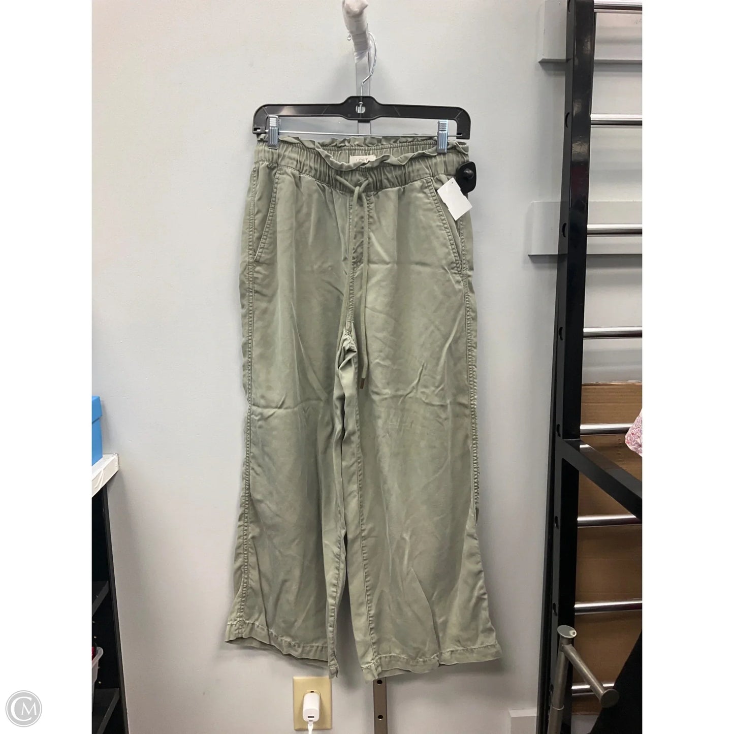 Pants Wide Leg By Loft In Green, Size: Xs