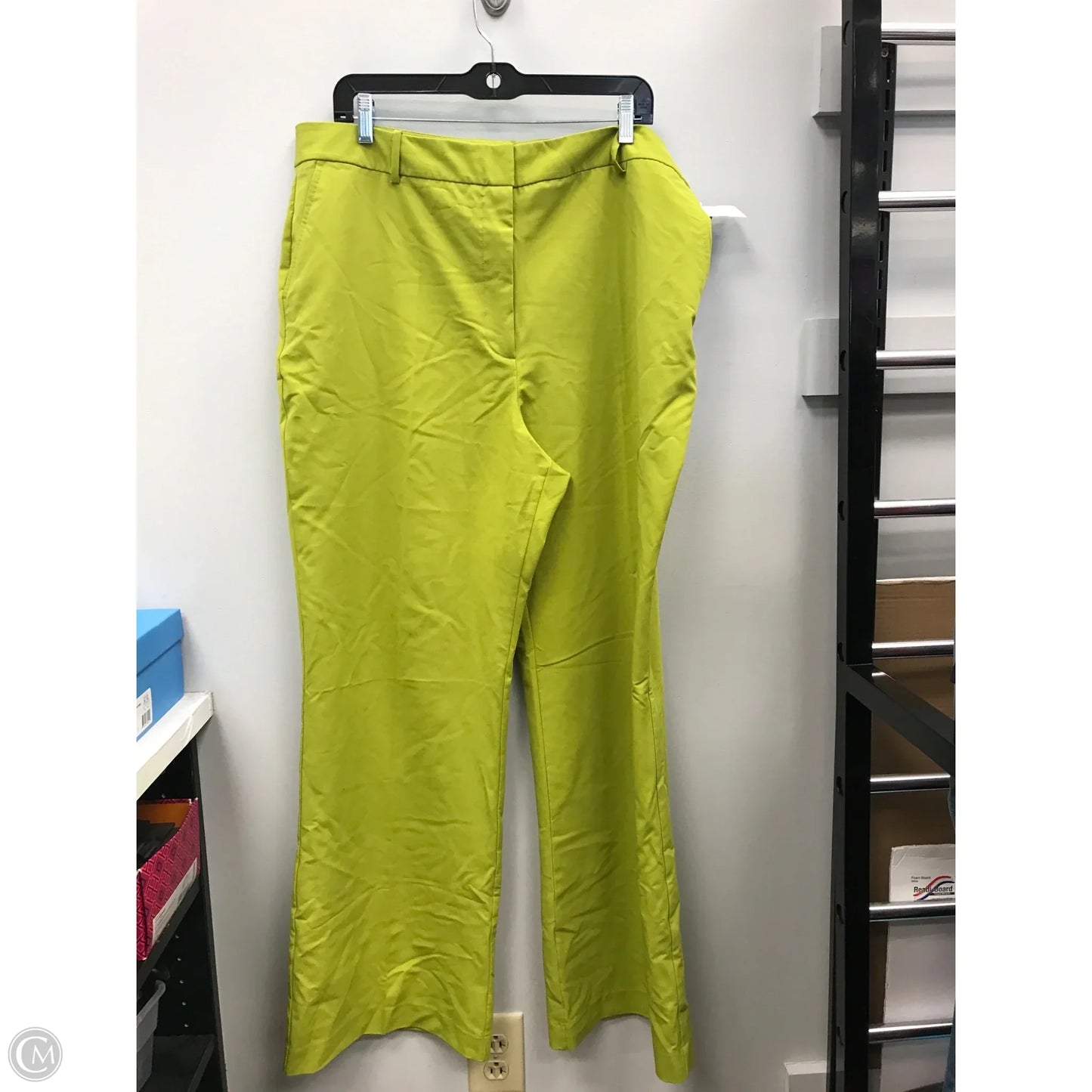 Pants Dress By Worthington In Chartreuse, Size: 18