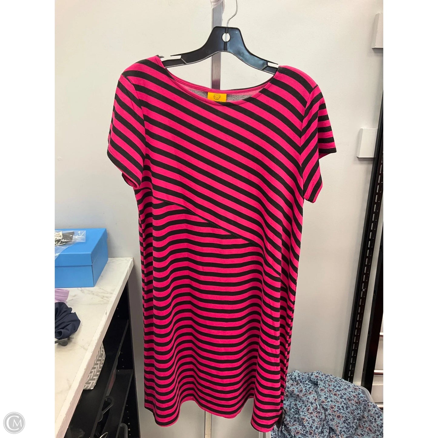 Dress Casual Midi By Ruby Rd In Striped Pattern, Size: M