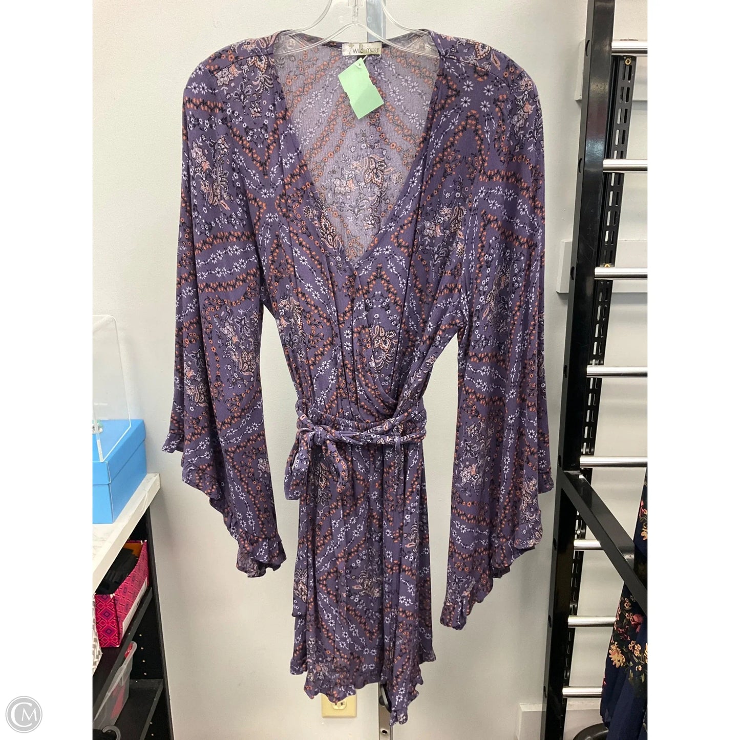 Dress Casual Short By Clothes Mentor In Purple, Size: L