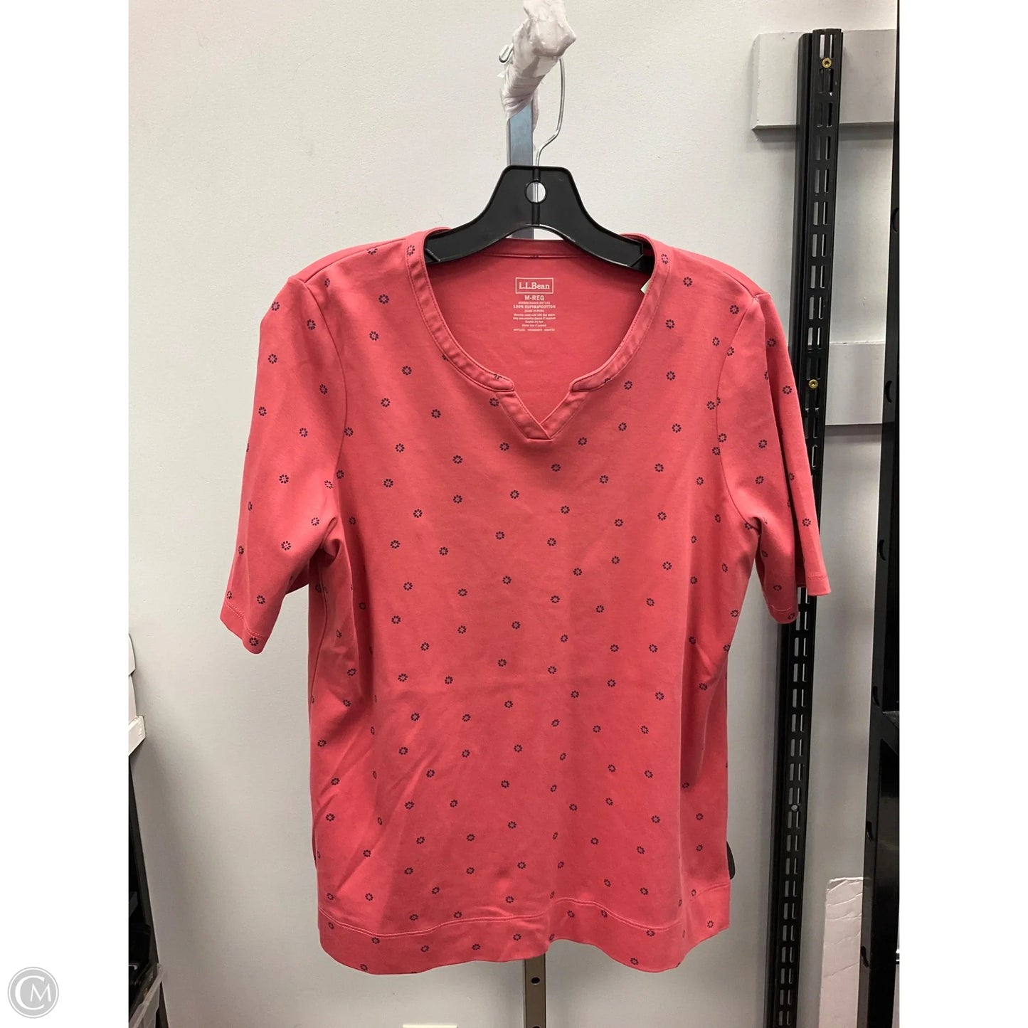 Top Short Sleeve By L.l. Bean In Pink, Size: M