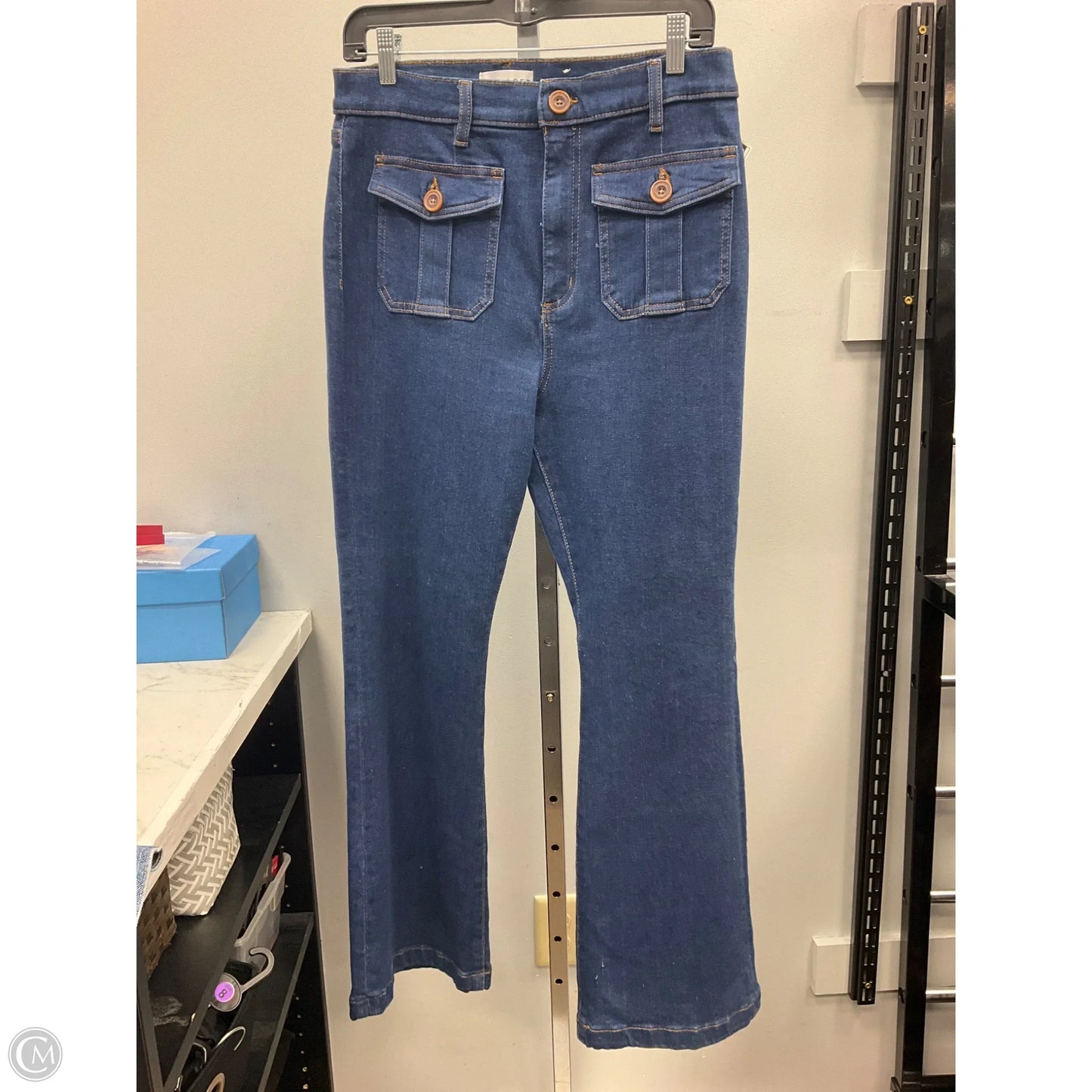 Jeans Flared By Loft In Blue, Size: 12