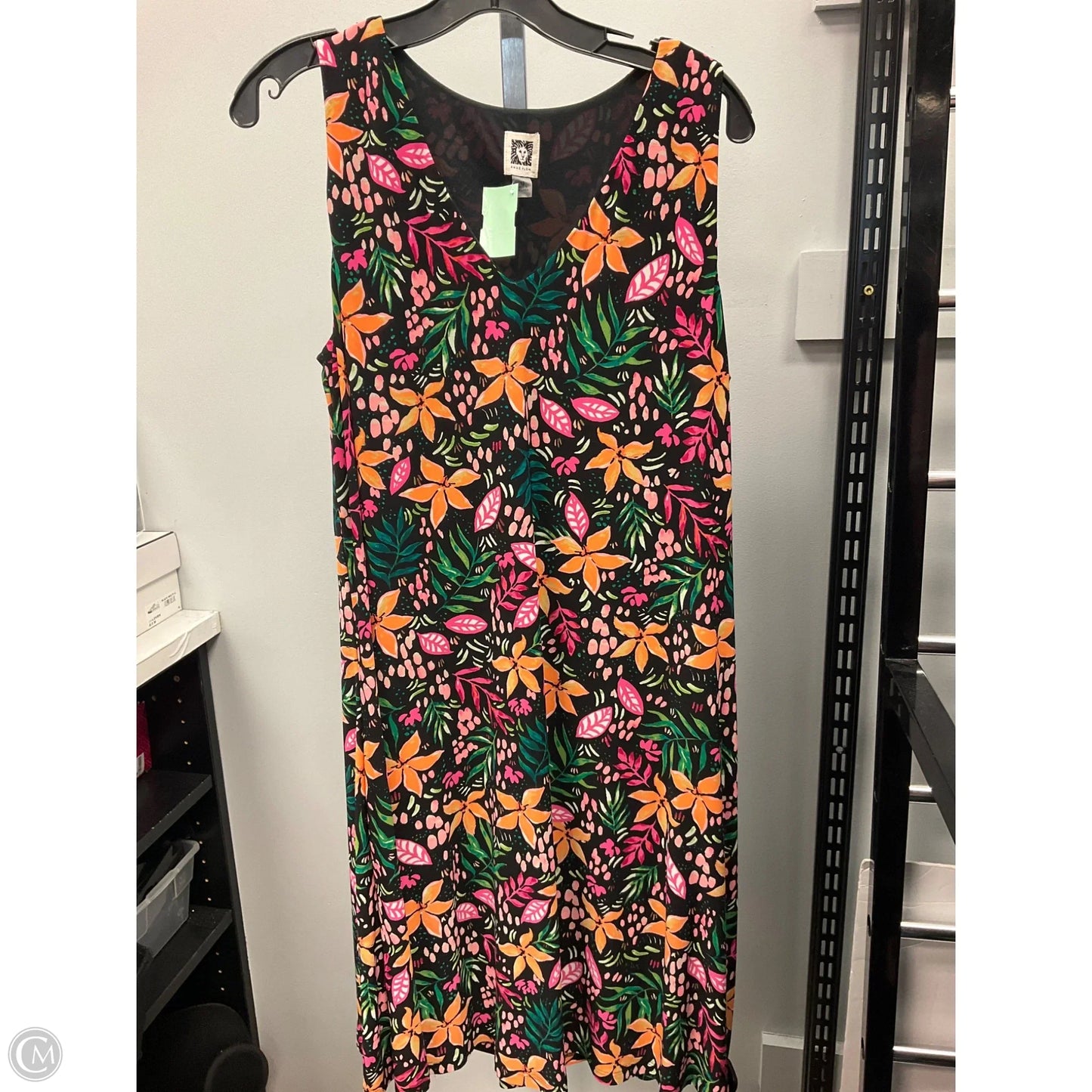 Dress Casual Short By Anne Klein In Floral Print, Size: 12