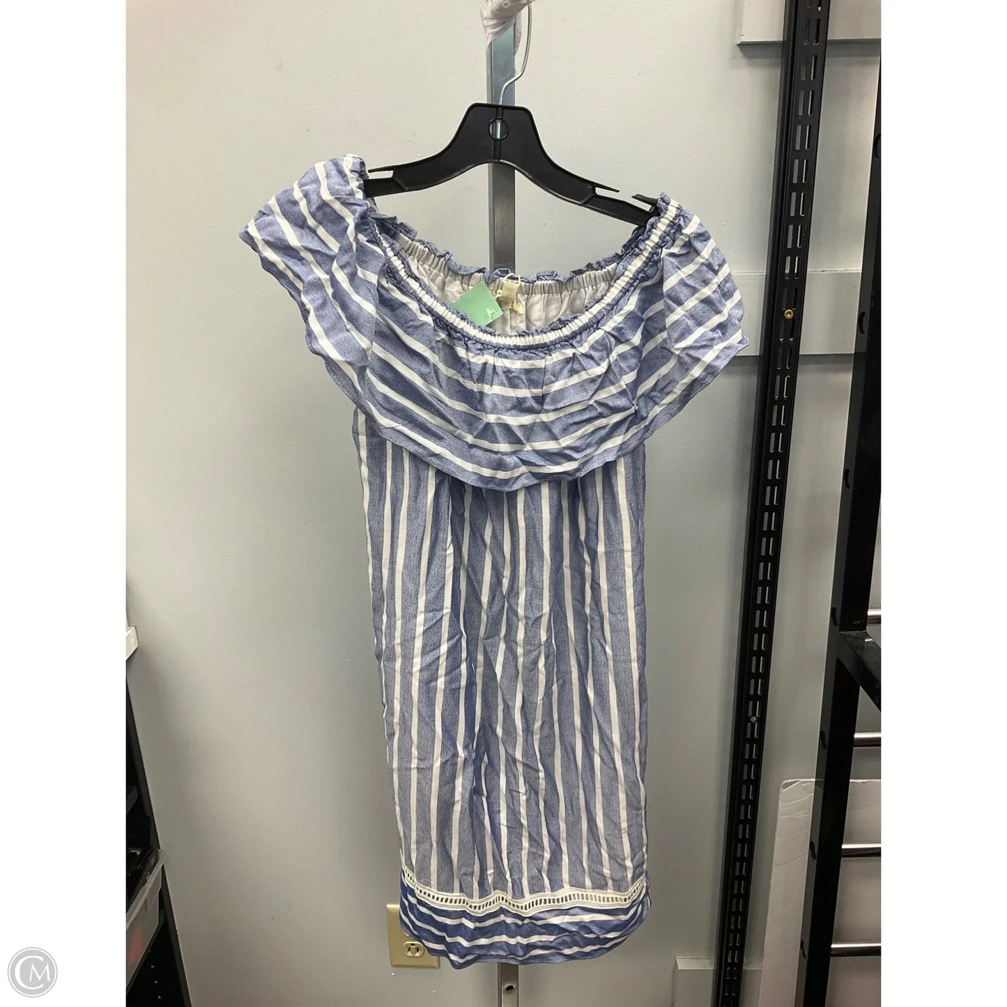 Dress Casual Short By Max Studio In Blue & White, Size: S