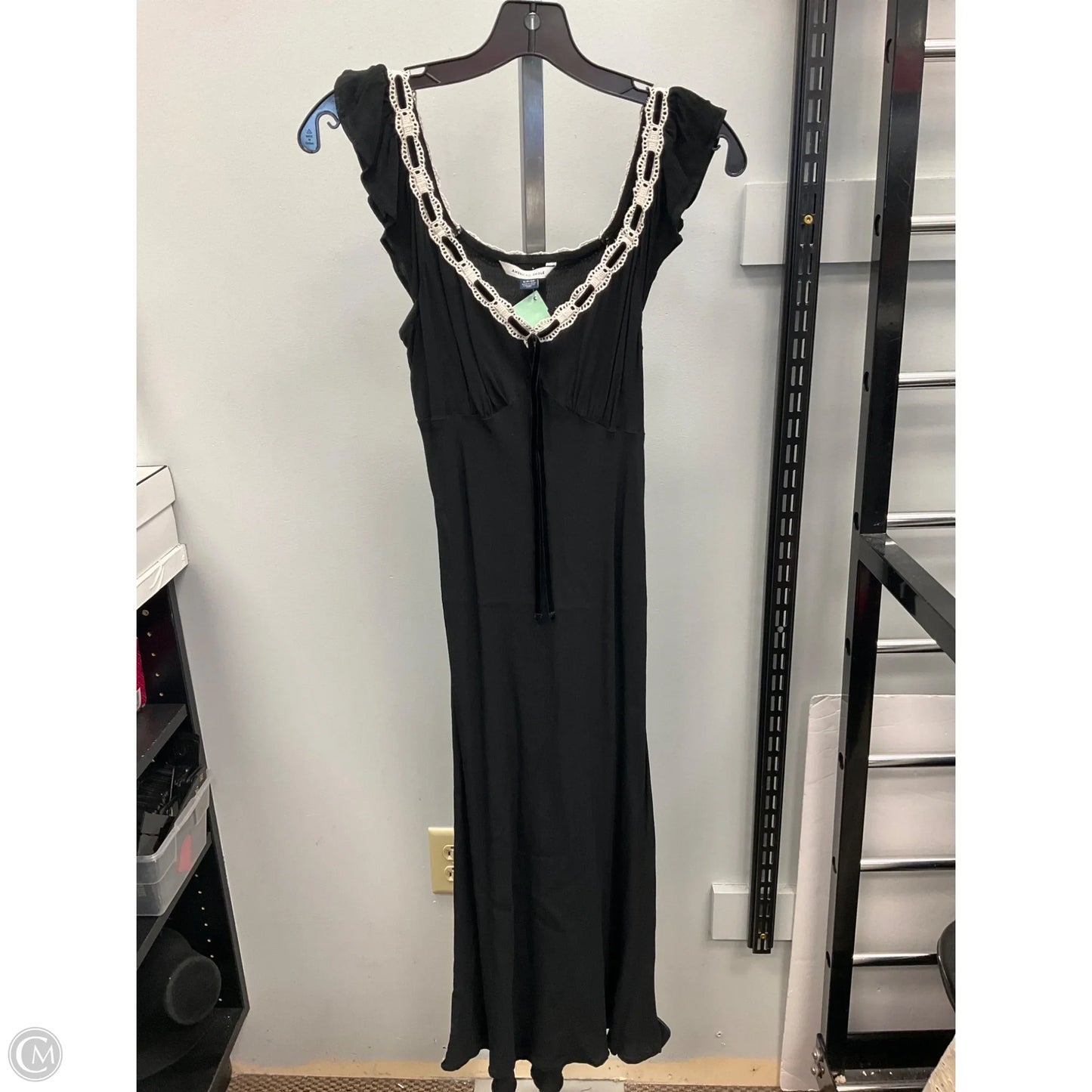 Dress Casual Midi By American Eagle In Black, Size: S