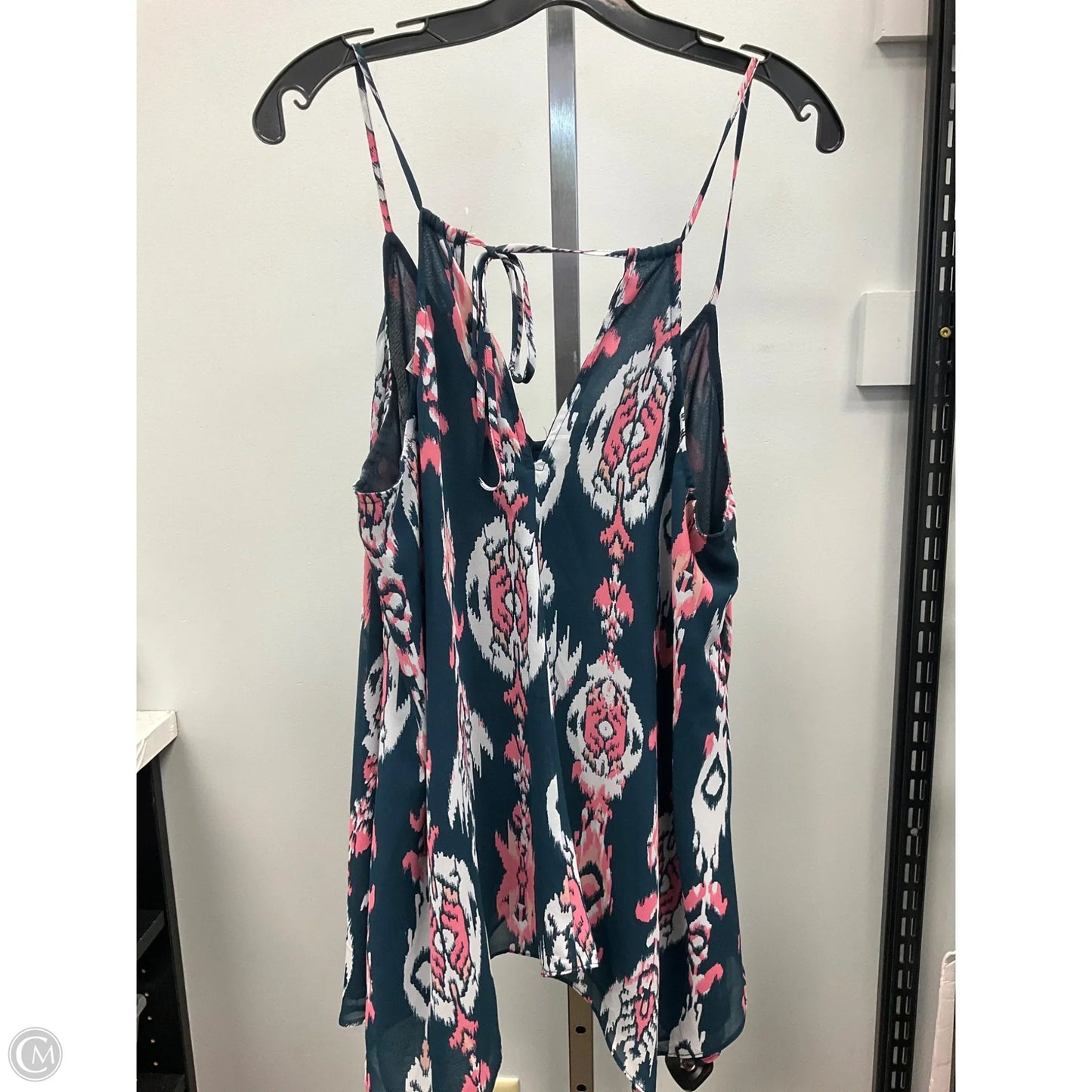 Top Sleeveless By New York And Co In Blue & Pink, Size: M