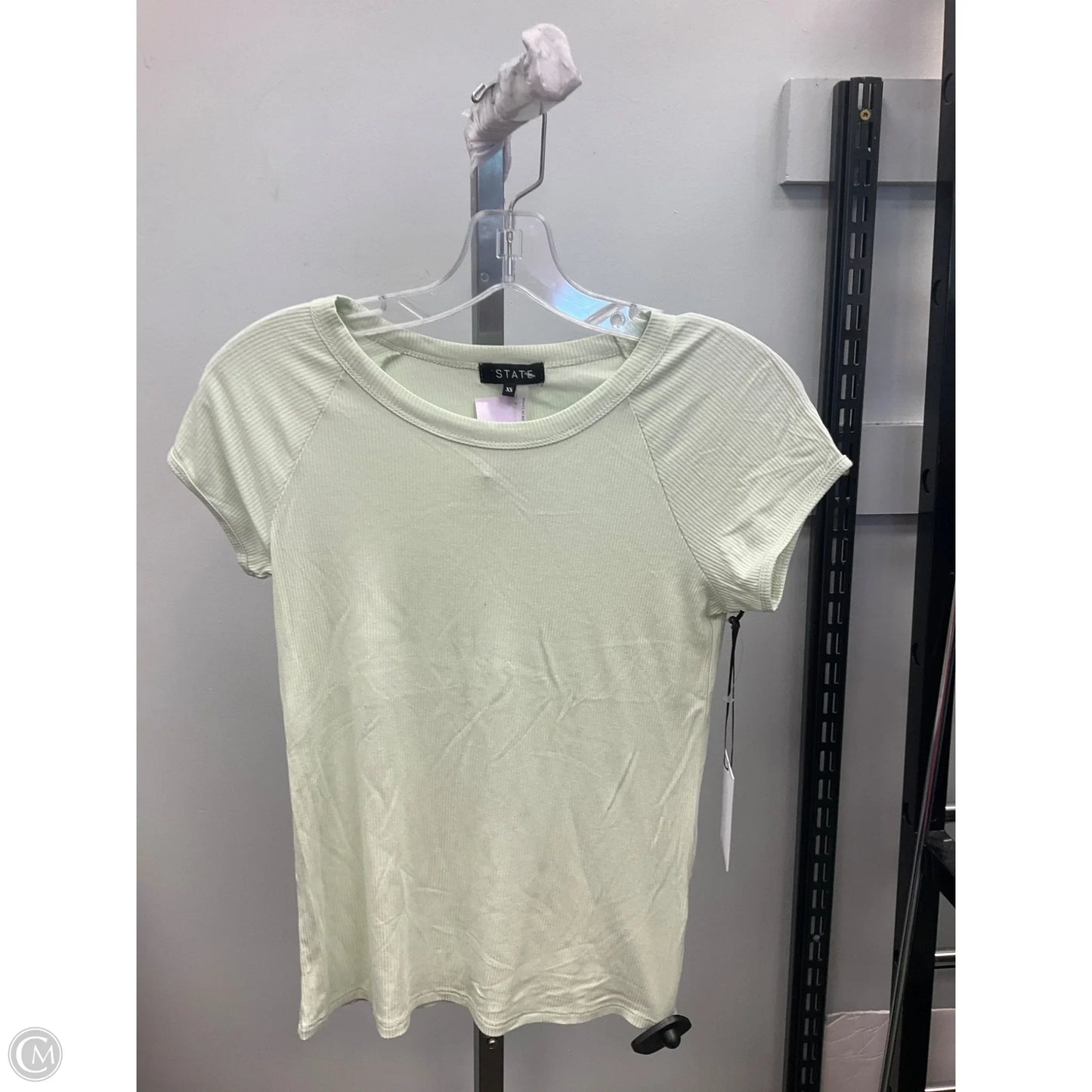 Top Short Sleeve Basic By 1.state In Green, Size: Xs