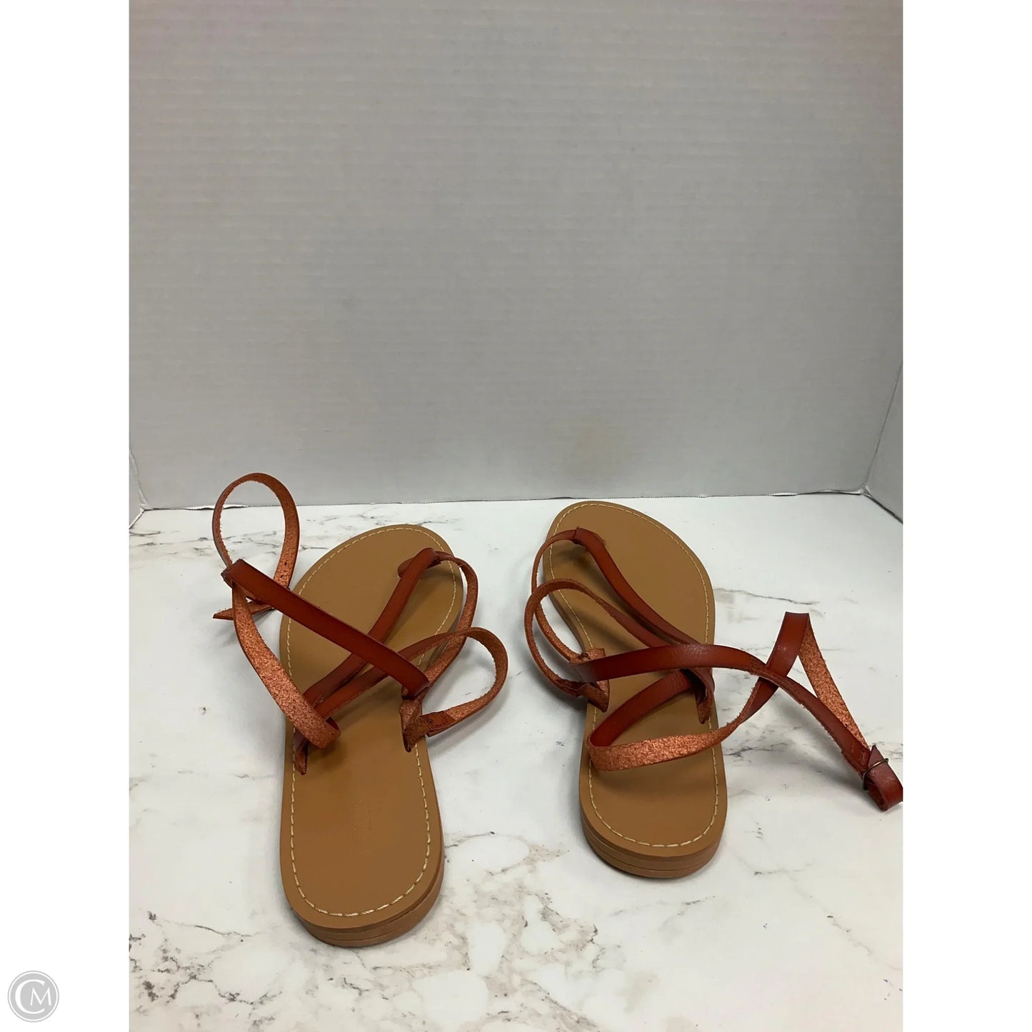 Sandals Flats By J. Crew In Tan, Size: 9