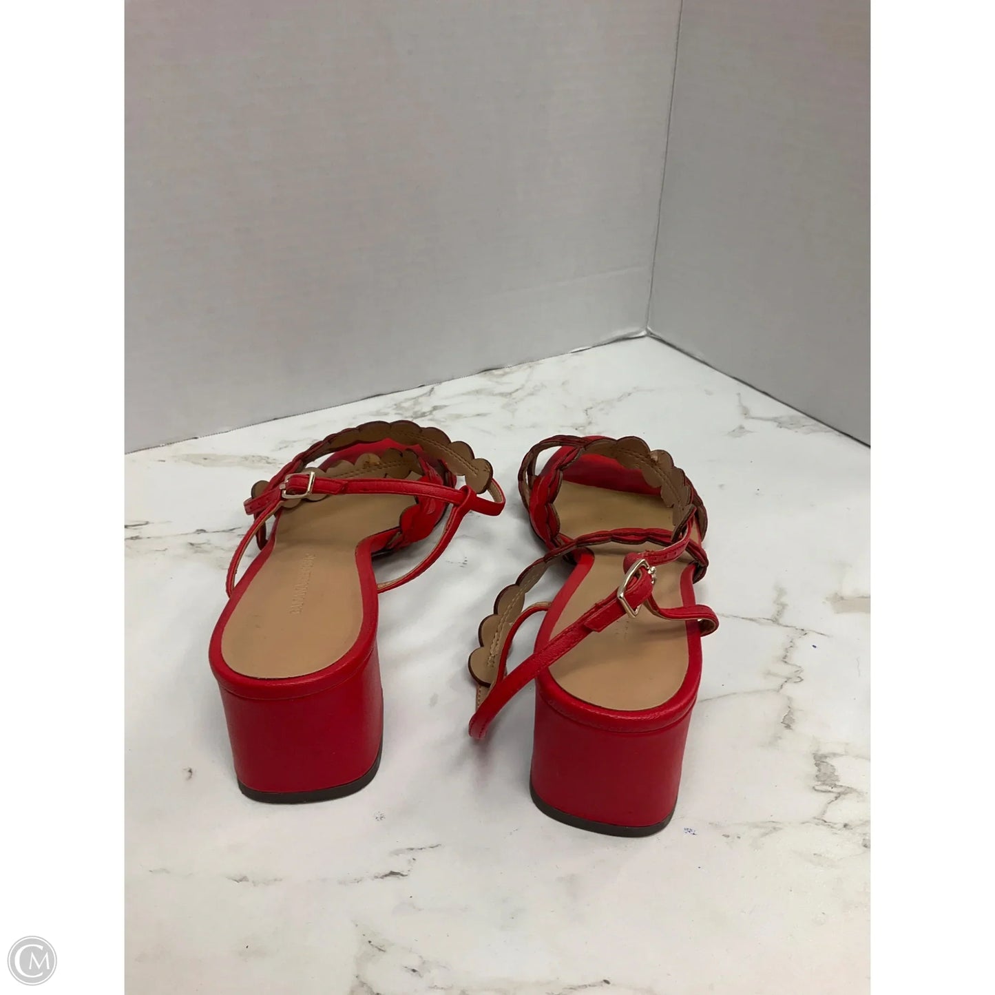 Shoes Heels Block By Banana Republic In Red, Size: 7