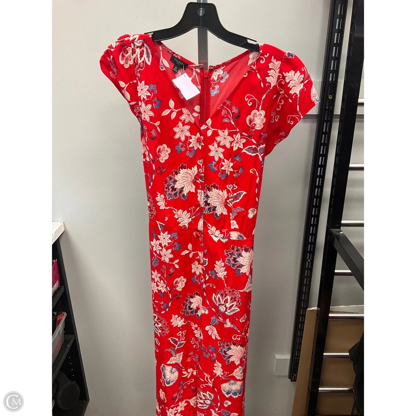Dress Casual Midi By Talbots In Red, Size: 8p