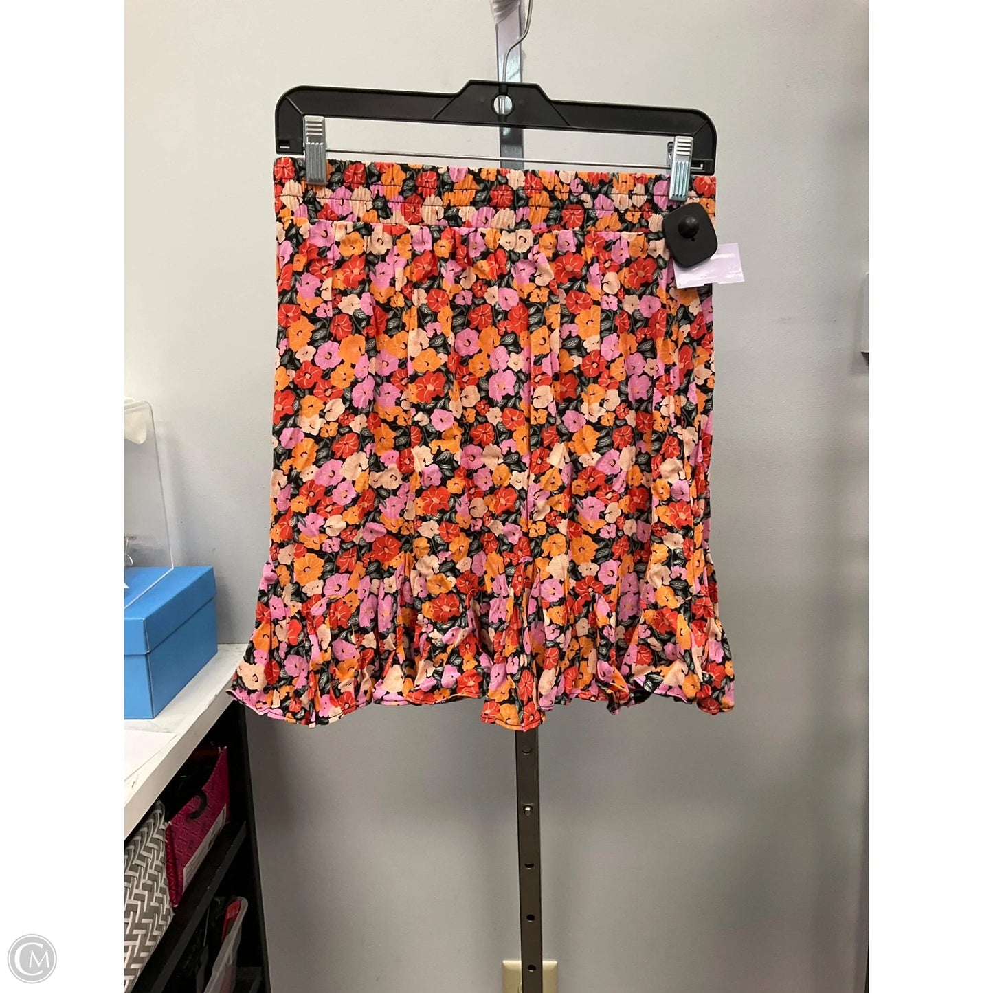 Skirt Mini & Short By Loft In Floral Print, Size: S