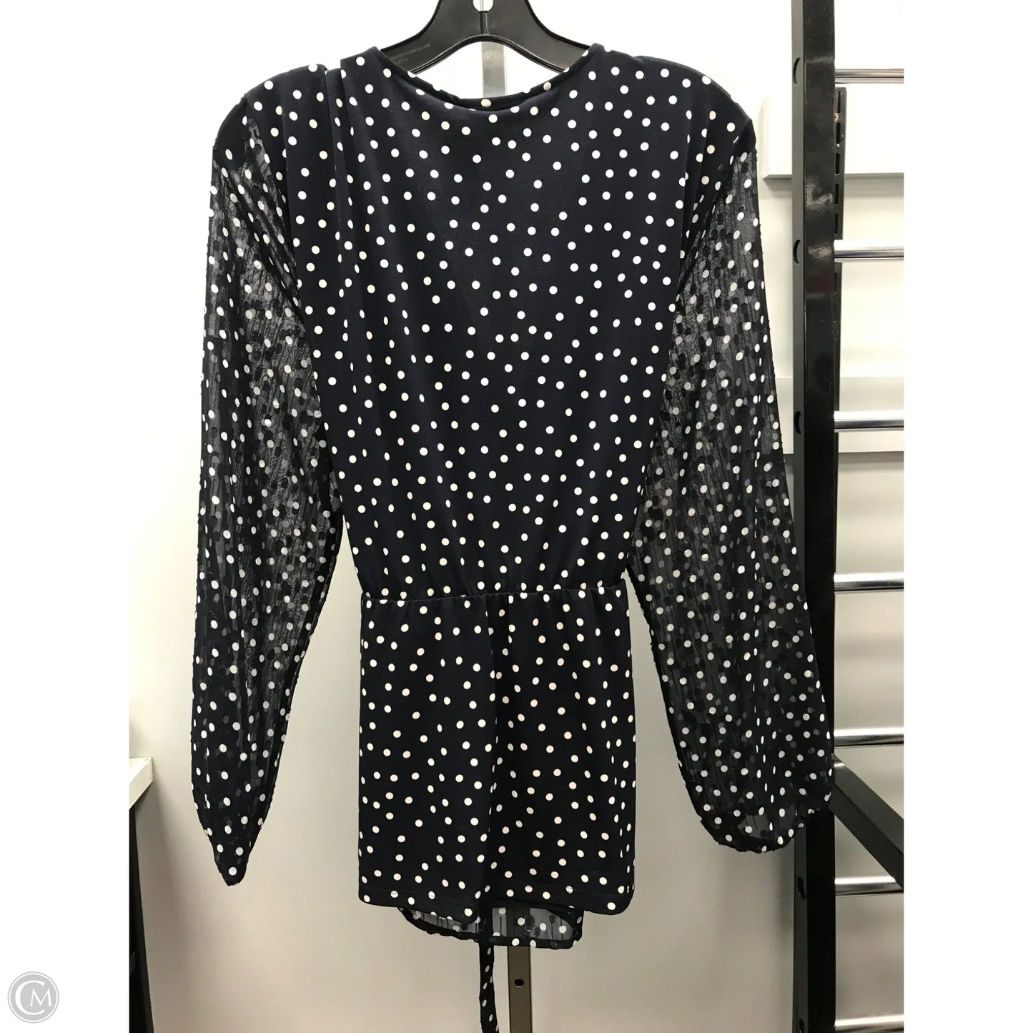 Top 3/4 Sleeve By Charter Club In Polkadot Pattern, Size: Xl
