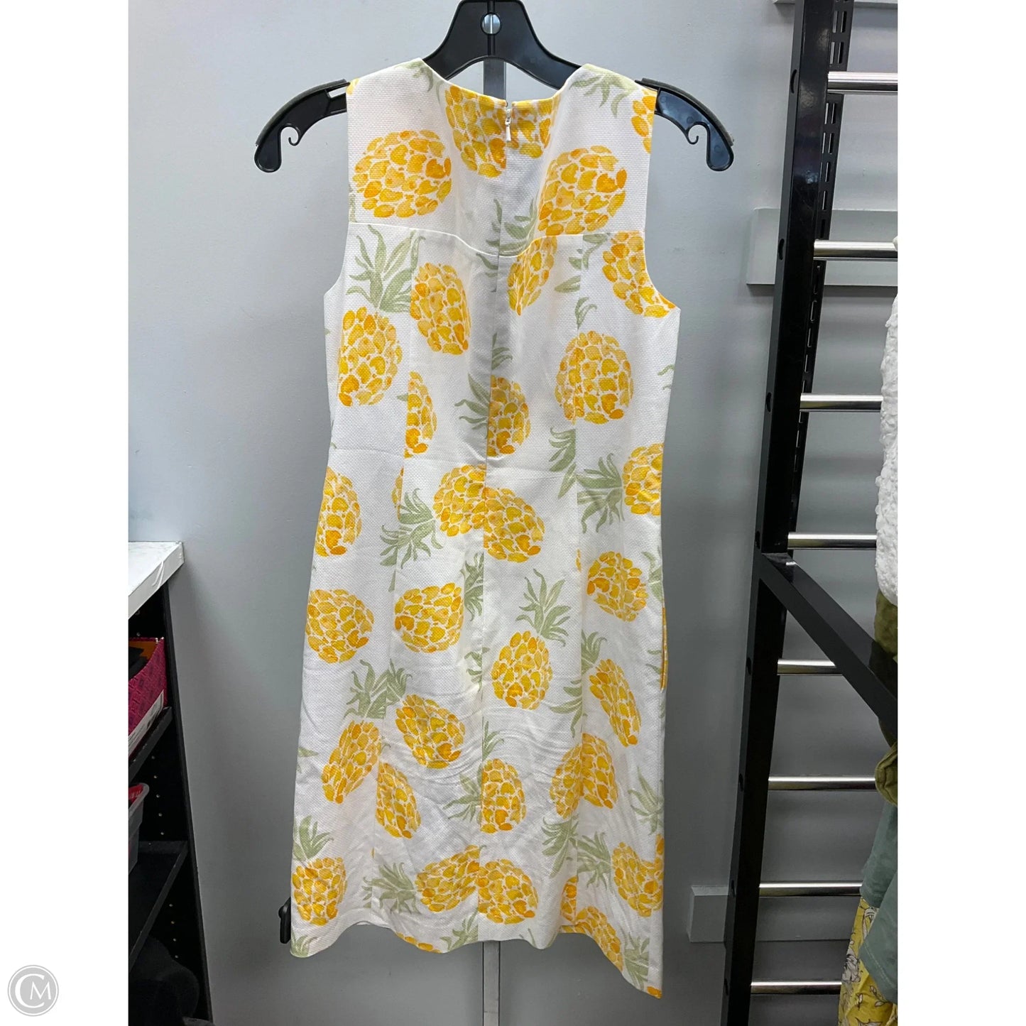 Dress Work By Brooks Brothers In Yellow, Size: 4