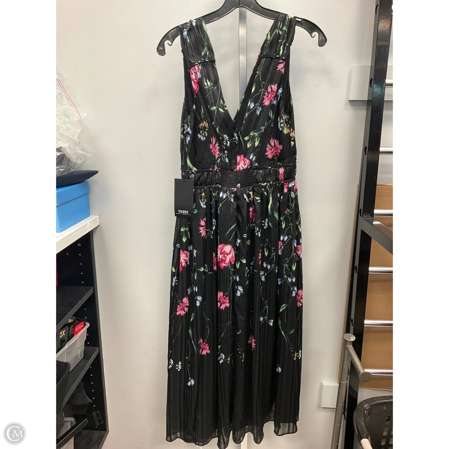 Dress Casual Maxi By White House Black Market In Black, Size: 4