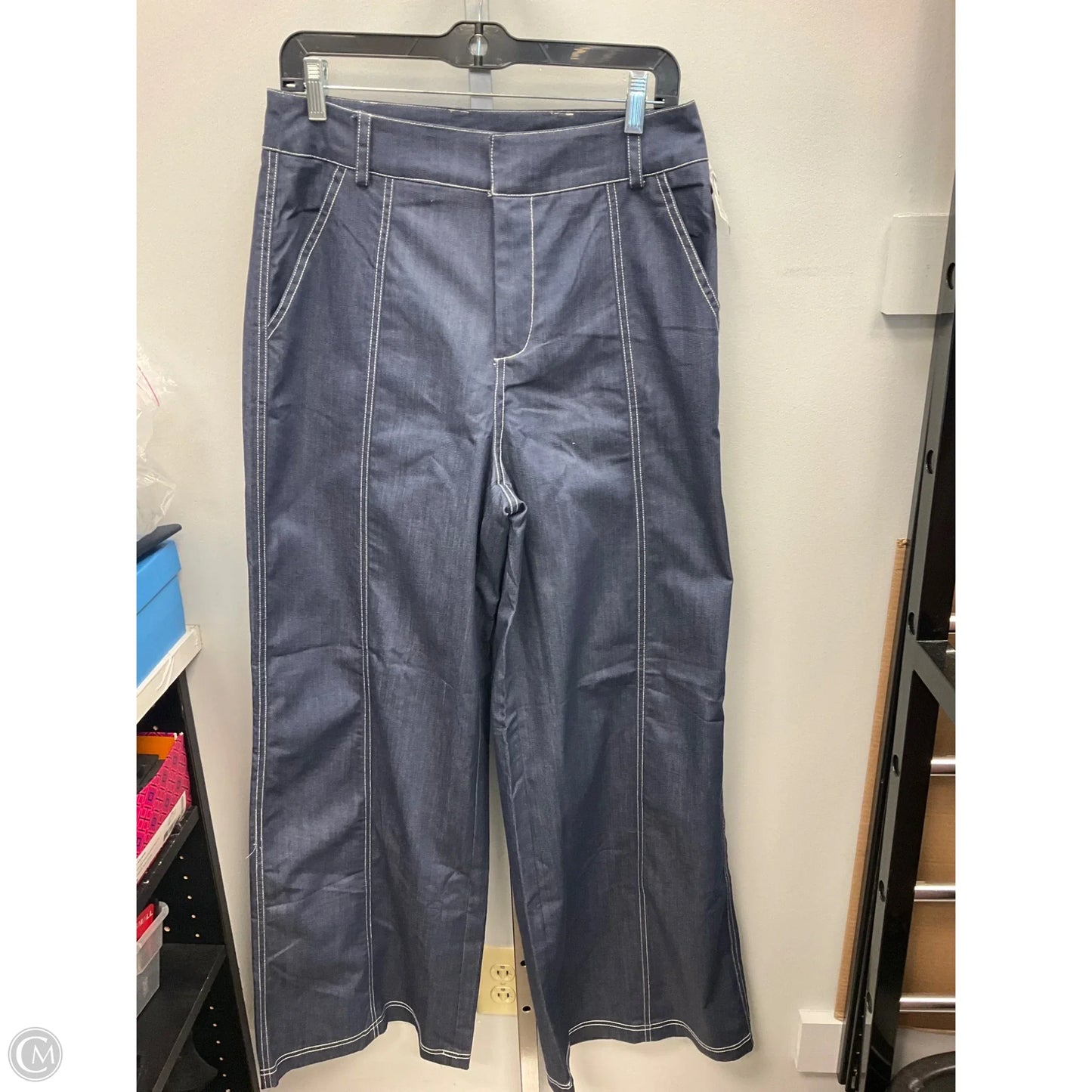 Pants Wide Leg By New York And Co In Blue, Size: S