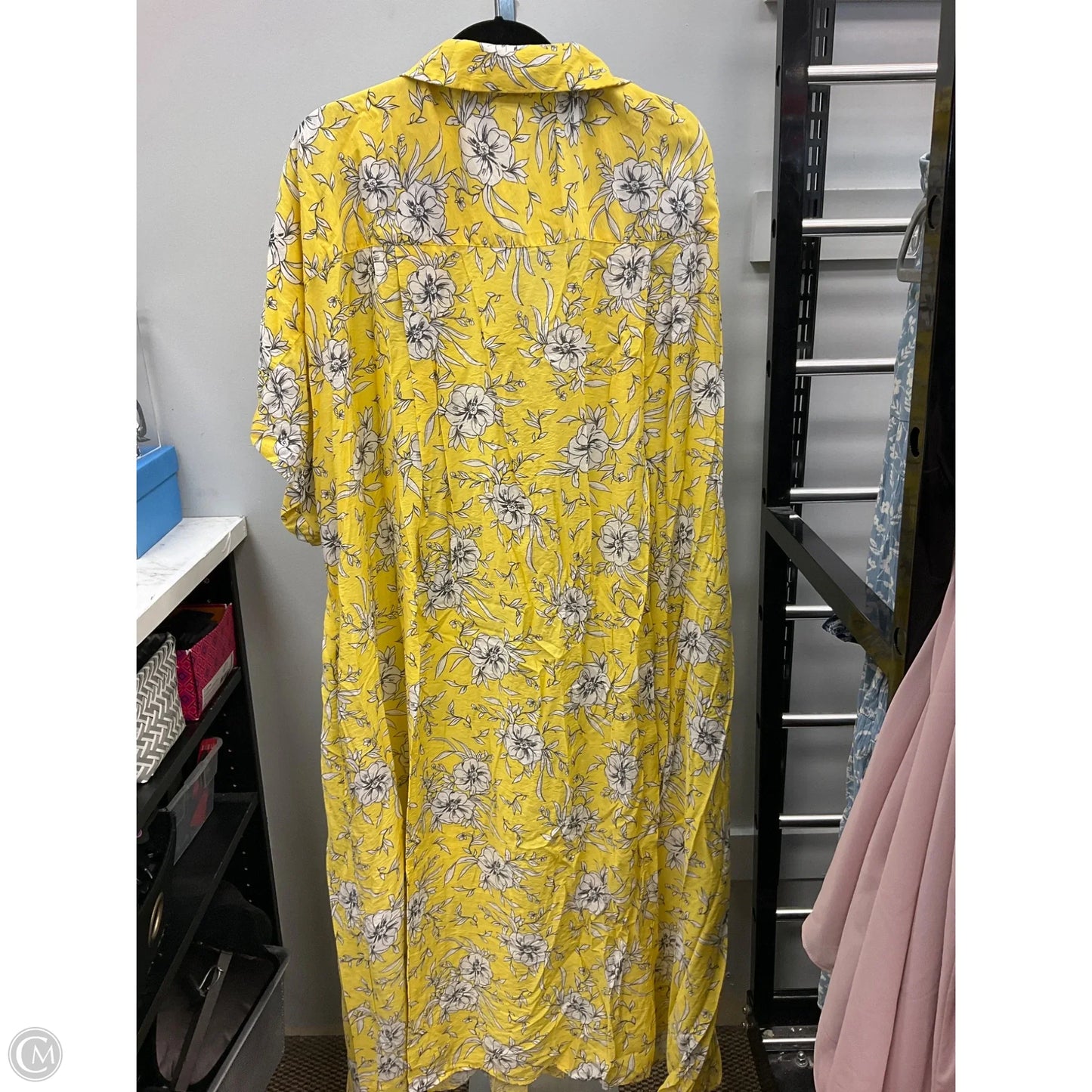 Dress Casual Maxi By Cmc In Yellow, Size: 4x
