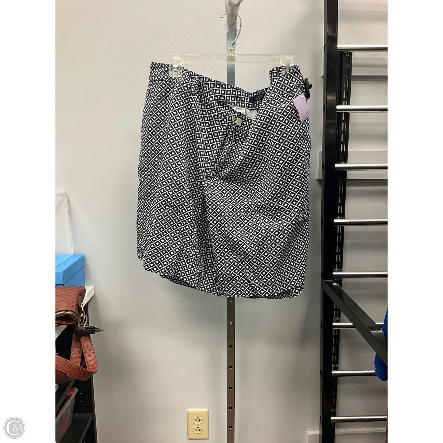 Shorts By Chaps In Blue & White, Size: 24