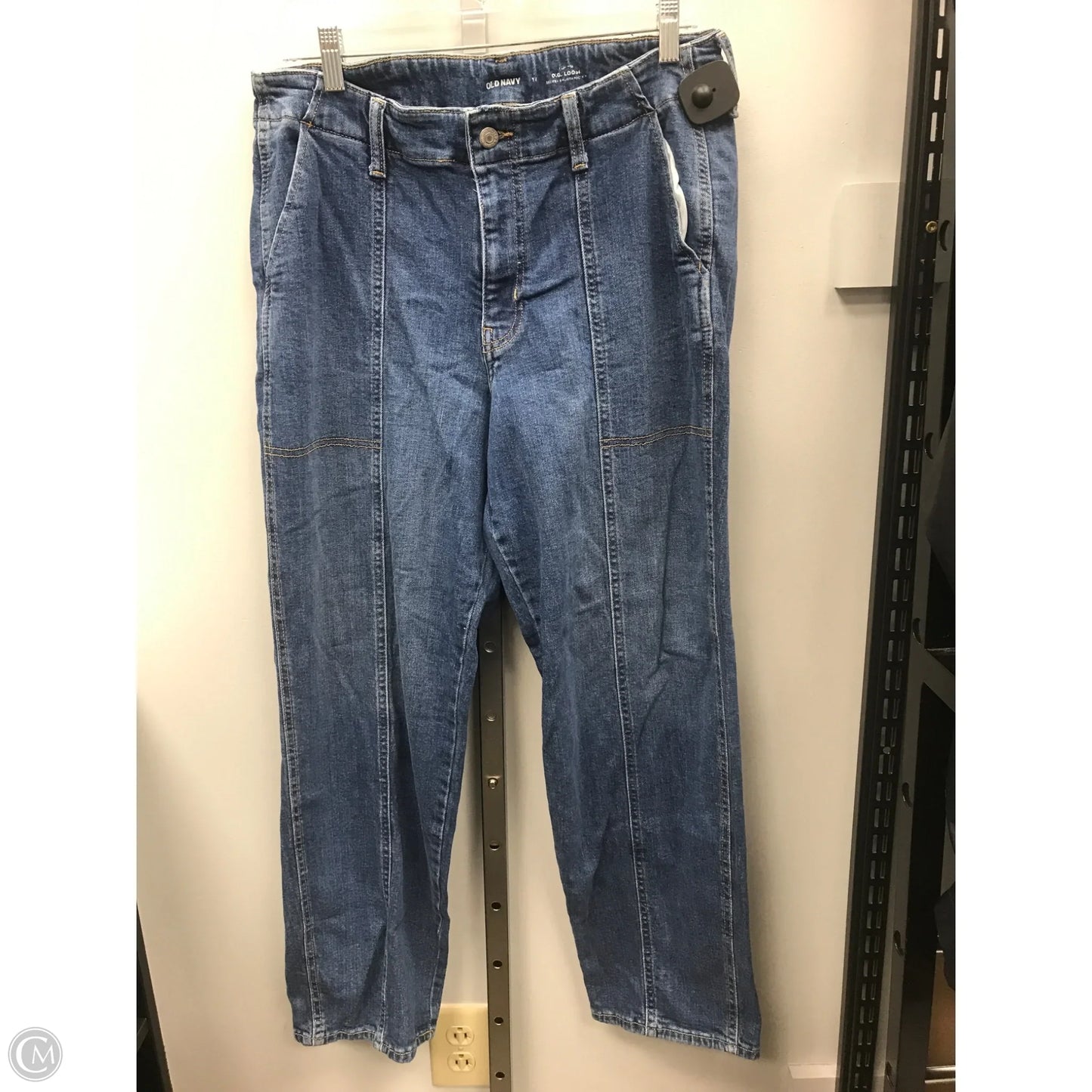 Jeans Boyfriend By Old Navy In Blue, Size: 14