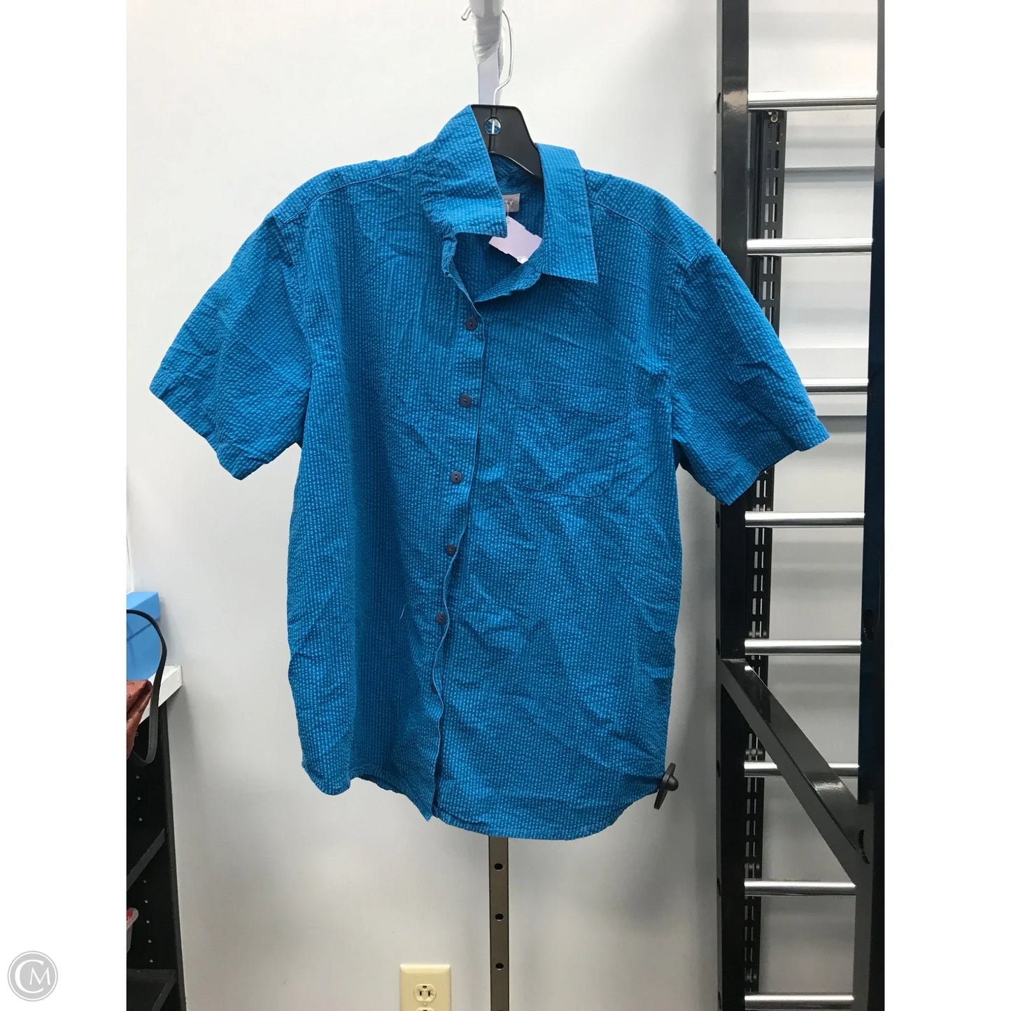 Top Short Sleeve By Capacity In Blue, Size: L