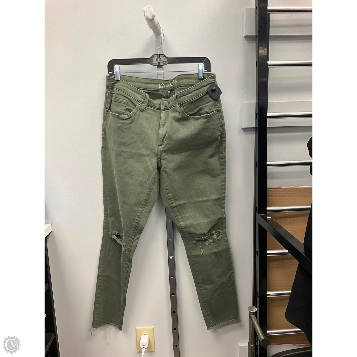 Jeans Skinny By Universal Thread In Green, Size: 14