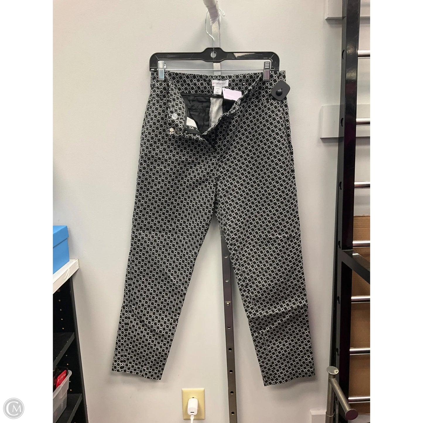 Pants Dress By Liz Claiborne In Black & White, Size: 8