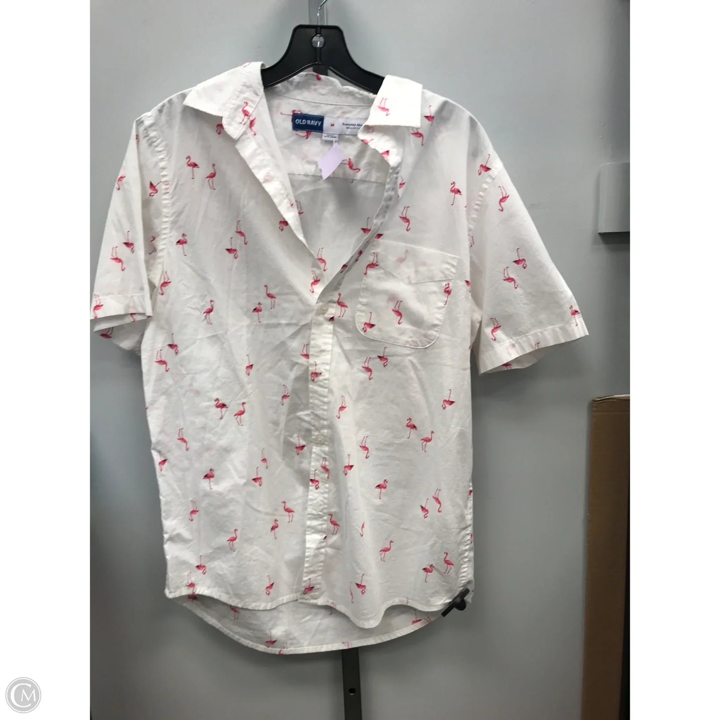 Top Short Sleeve By Old Navy In White, Size: M