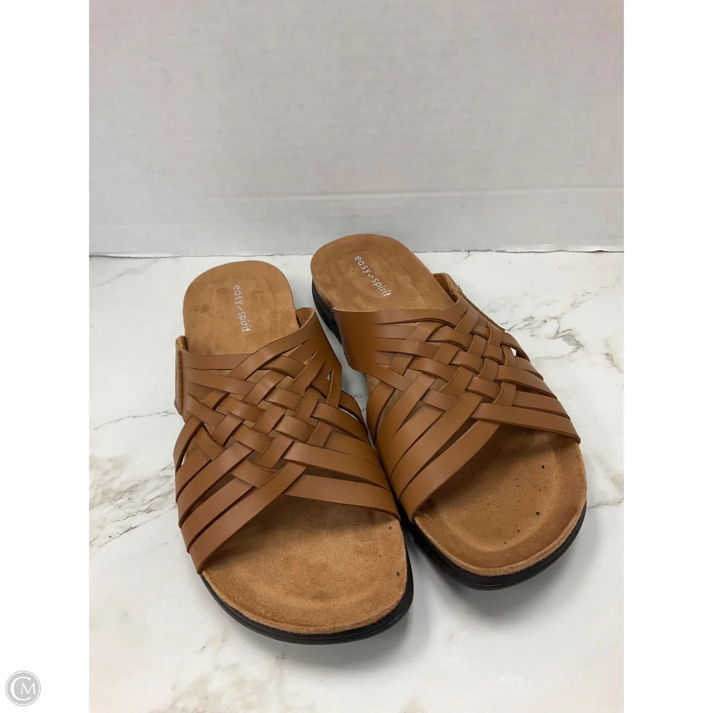 Sandals Flats By Easy Spirit In Tan, Size: 7